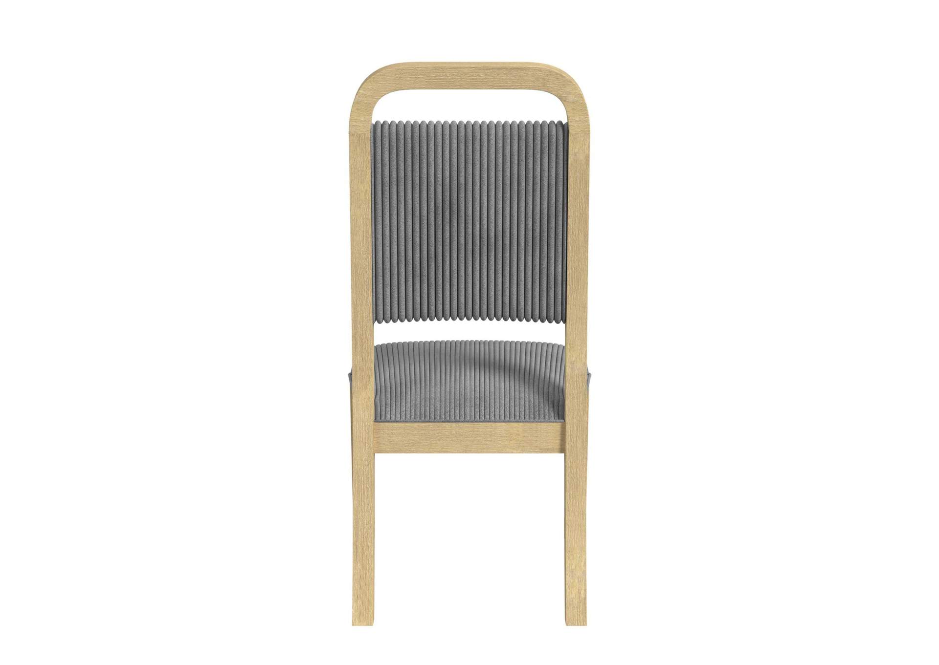 Ridgemont Dining Side Chair With Grey Fabric In Natural 2 Per Carton image 5