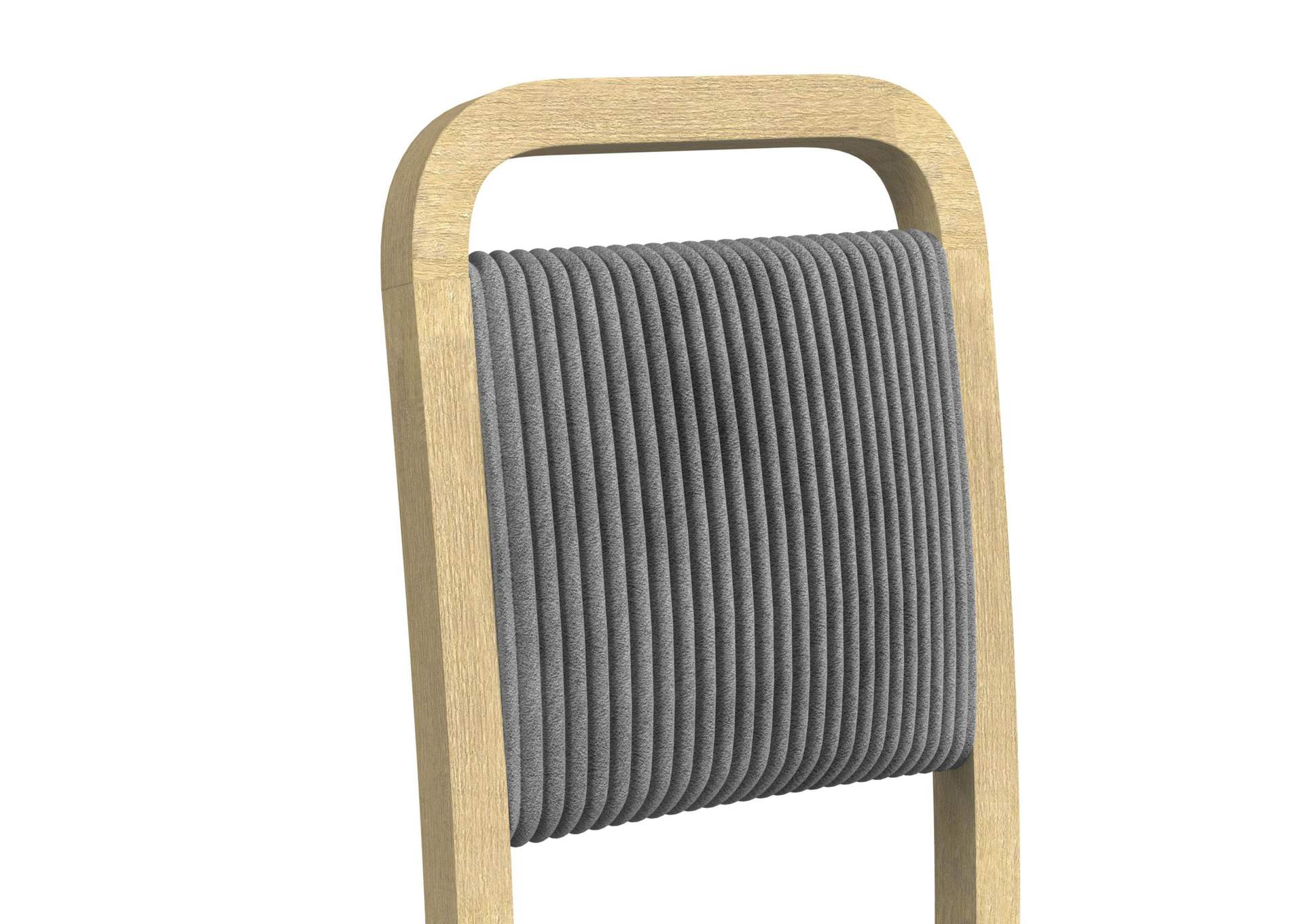 Ridgemont Dining Side Chair With Grey Fabric In Natural 2 Per Carton image 7