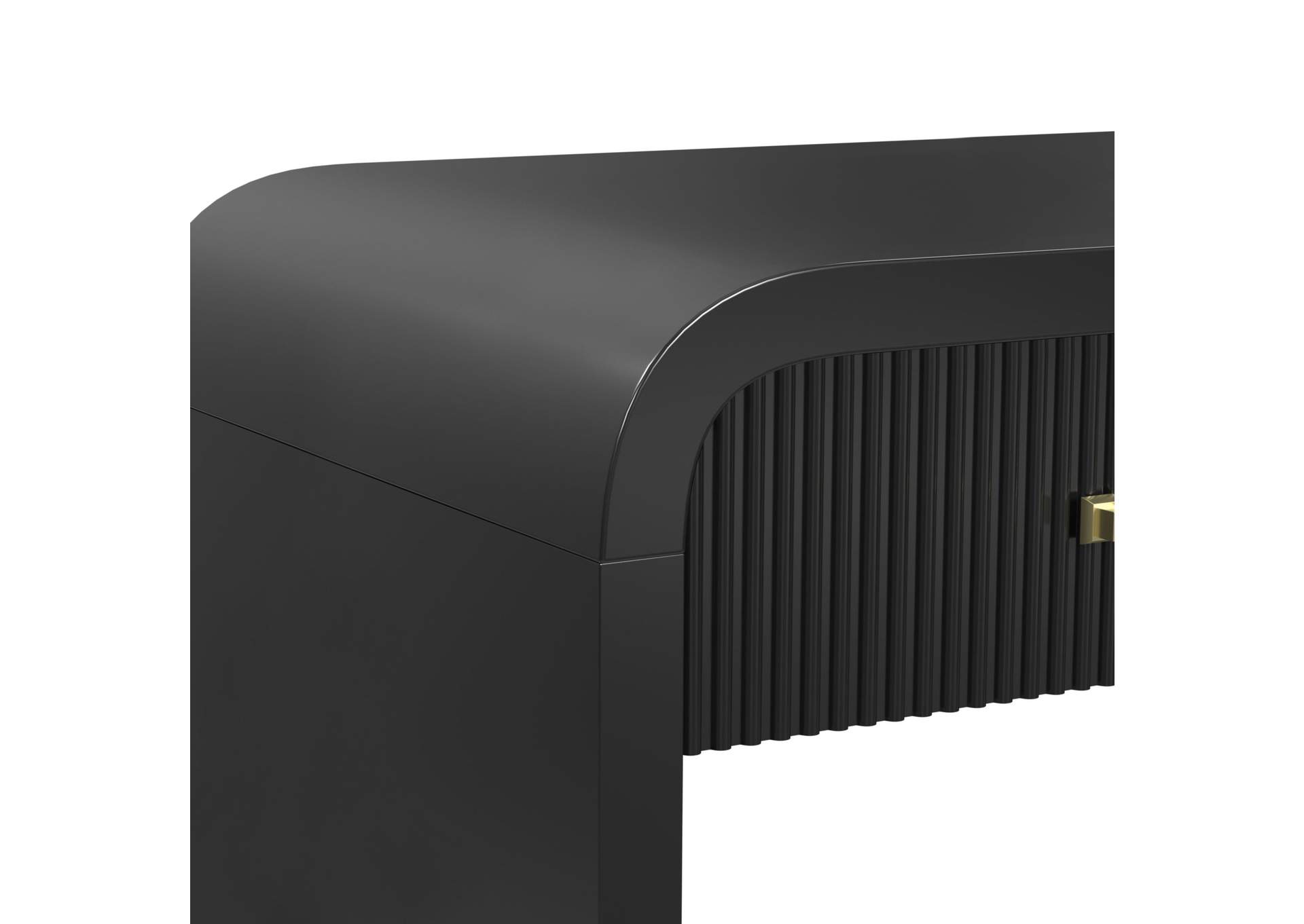 Ridgemont End Table With USB In Black