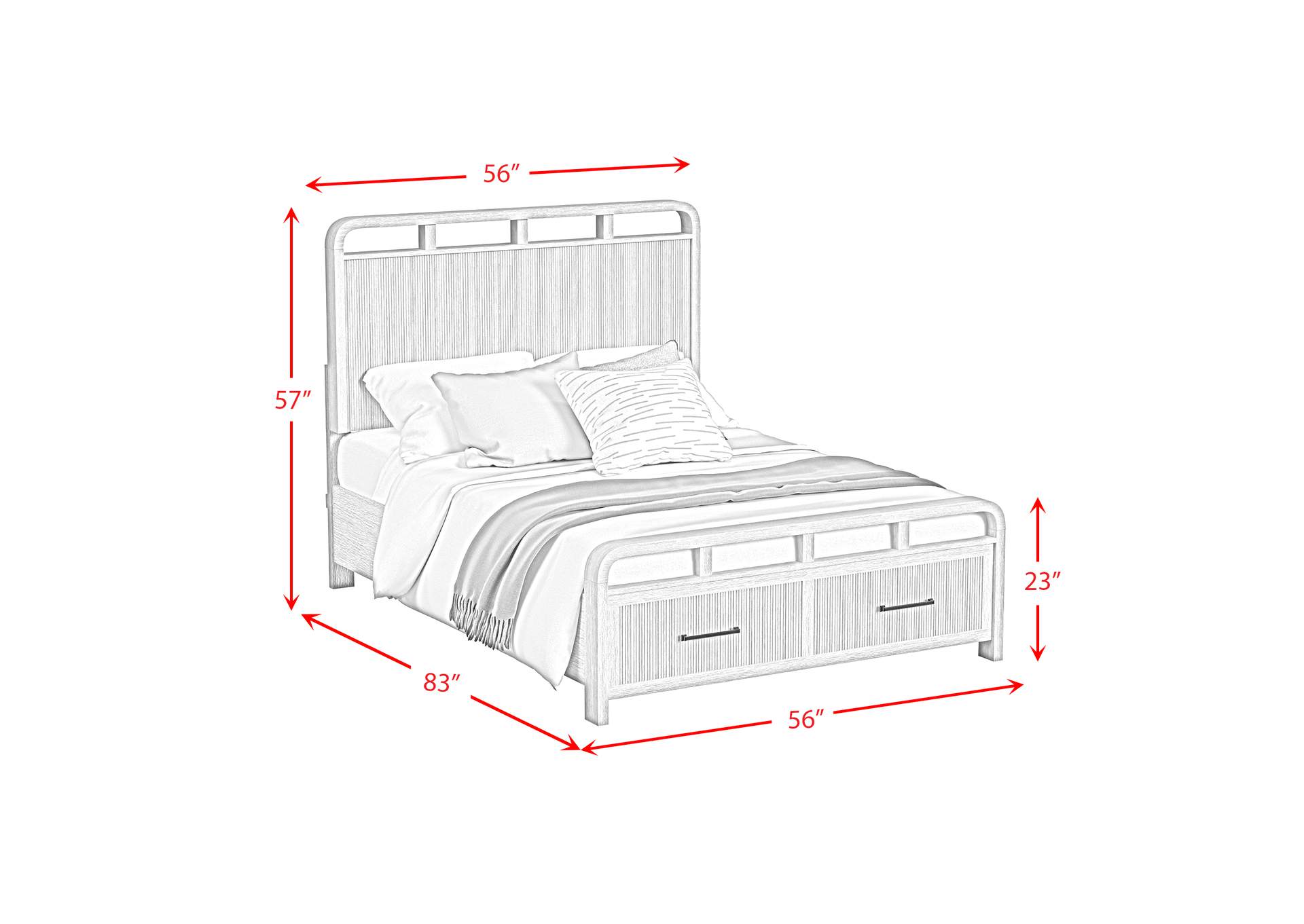 Ridgemont Full Storage 5 Piece Bedroom Set In Natural image 14