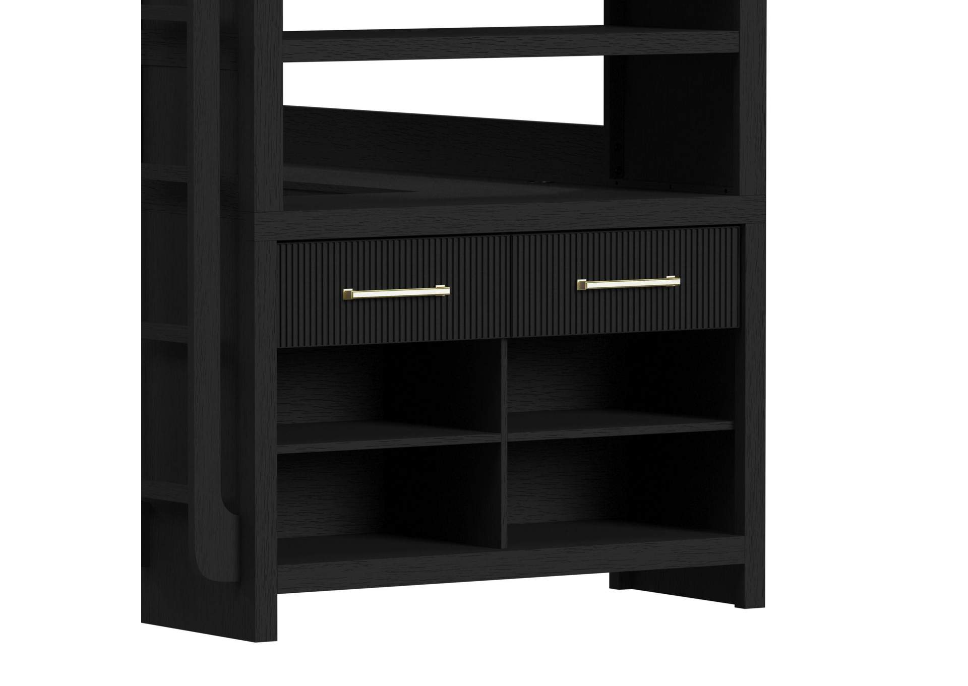 Ridgemont Loft Complete Bunk Bed In Black With Grain image 6