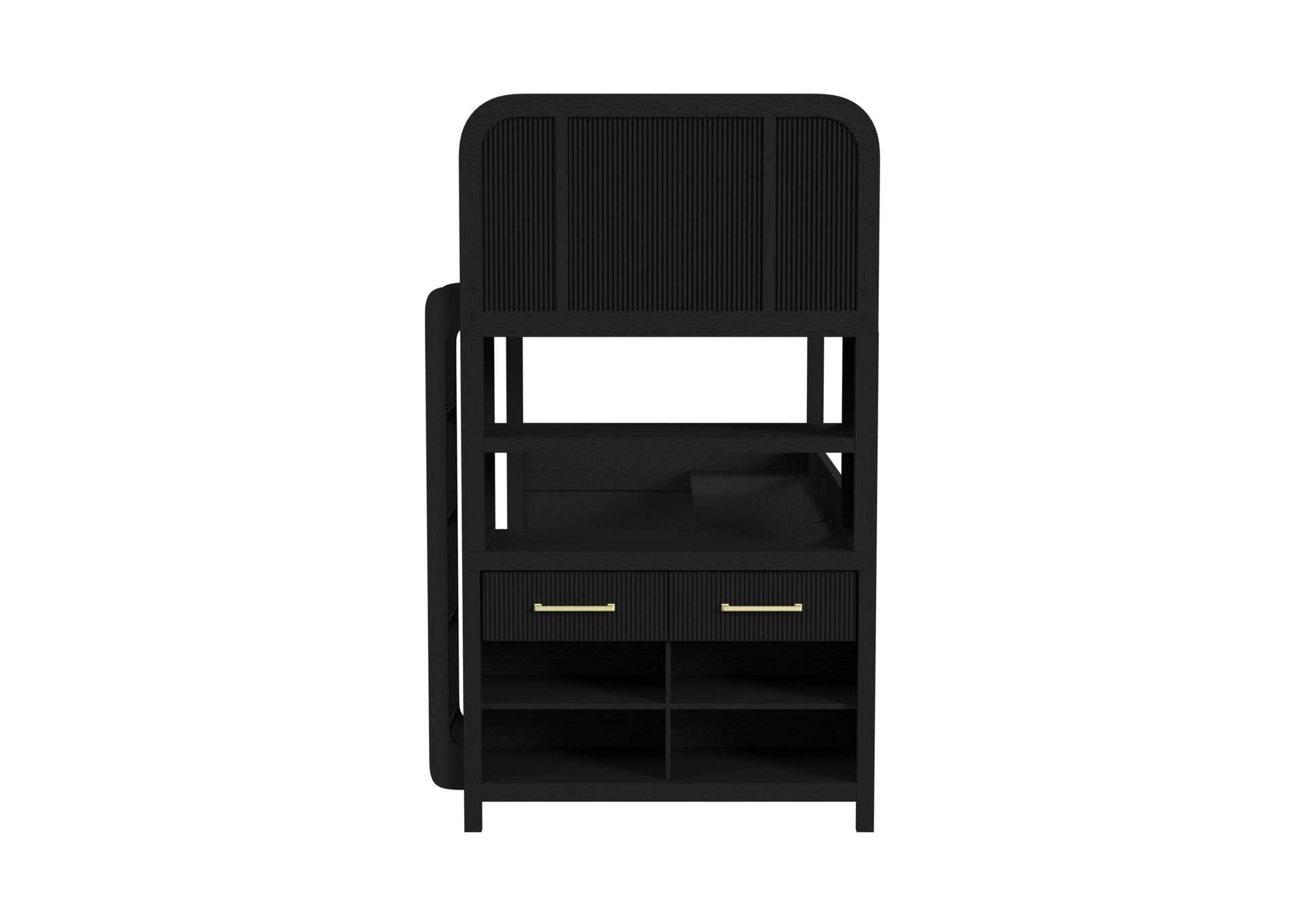 Ridgemont Loft Complete Bunk Bed In Black With Grain image 11