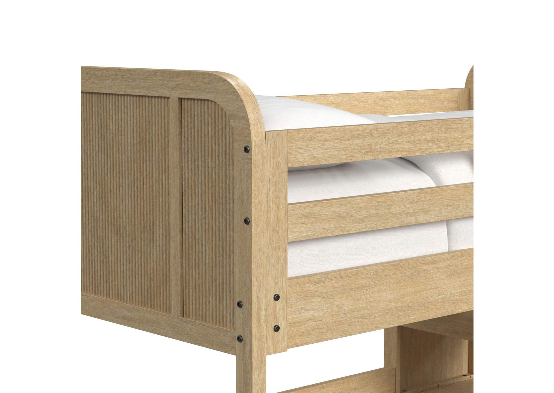 Ridgemont Loft Complete Bunk Bed In Natural image 3