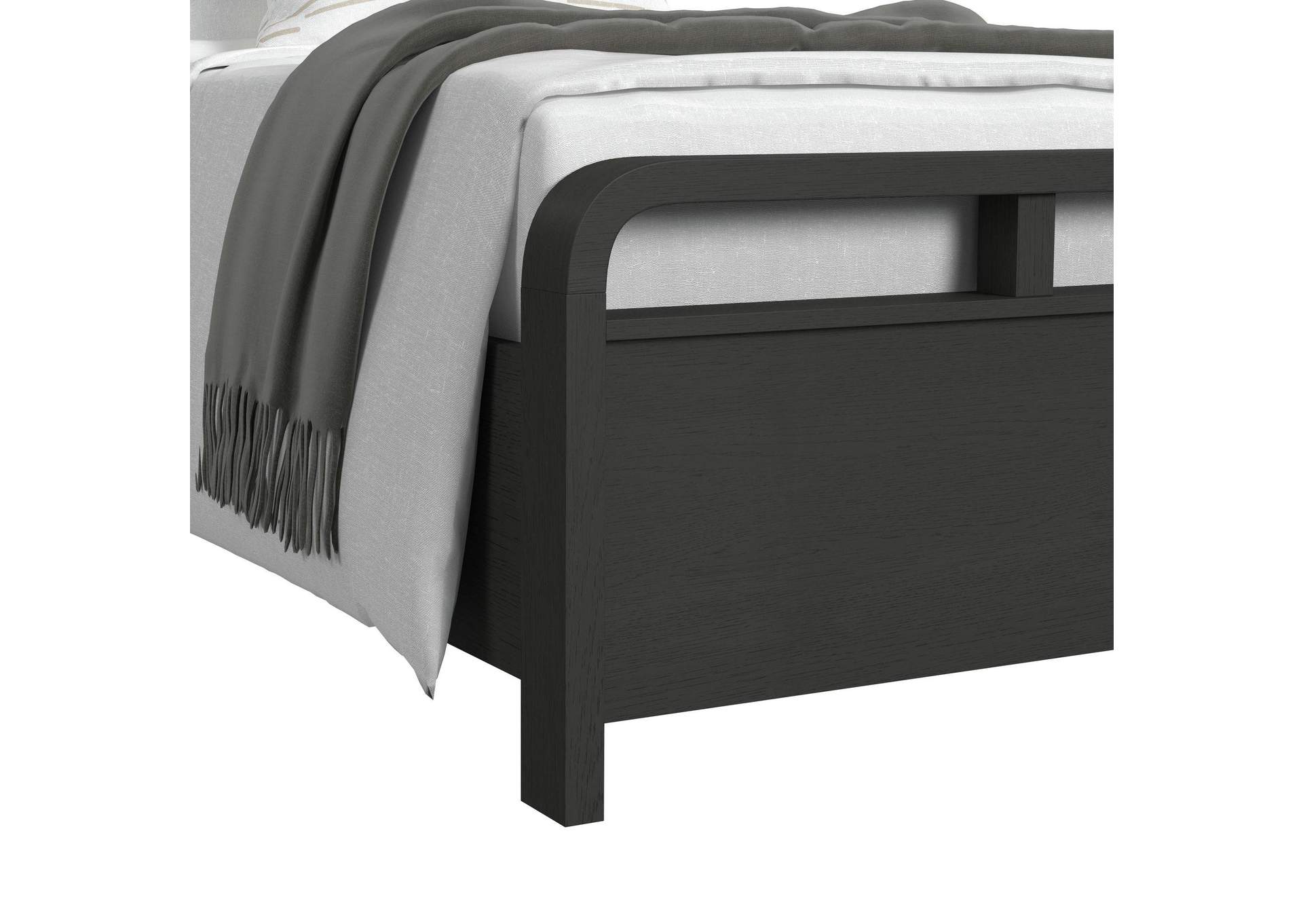 Ridgemont Queen Panel Bed In Black With Grain image 6