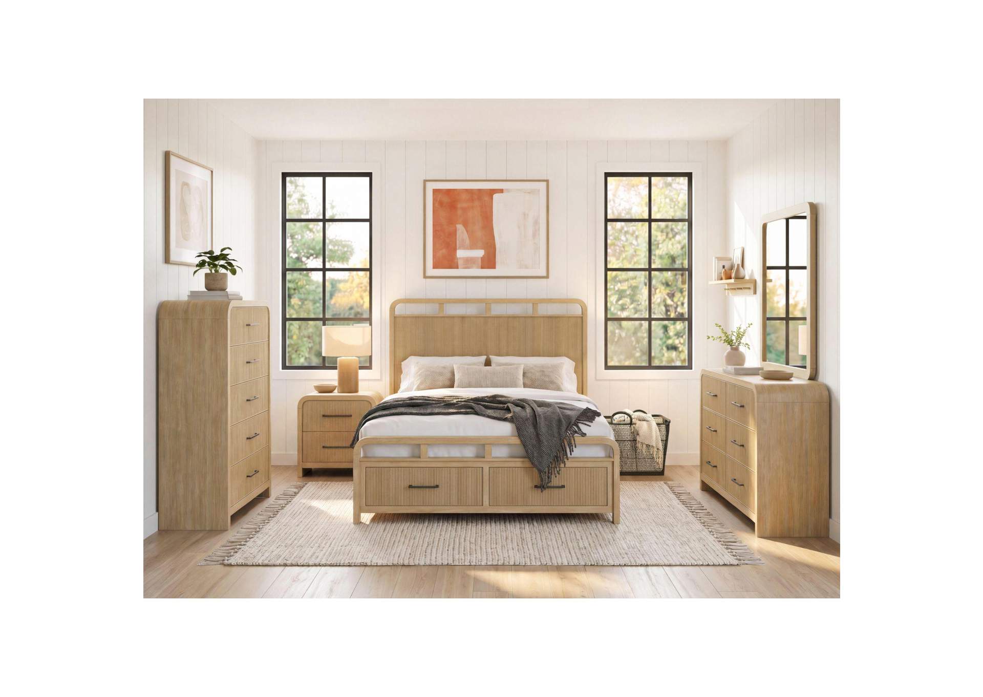 Ridgemont Full Storage Bed In Natural image 1