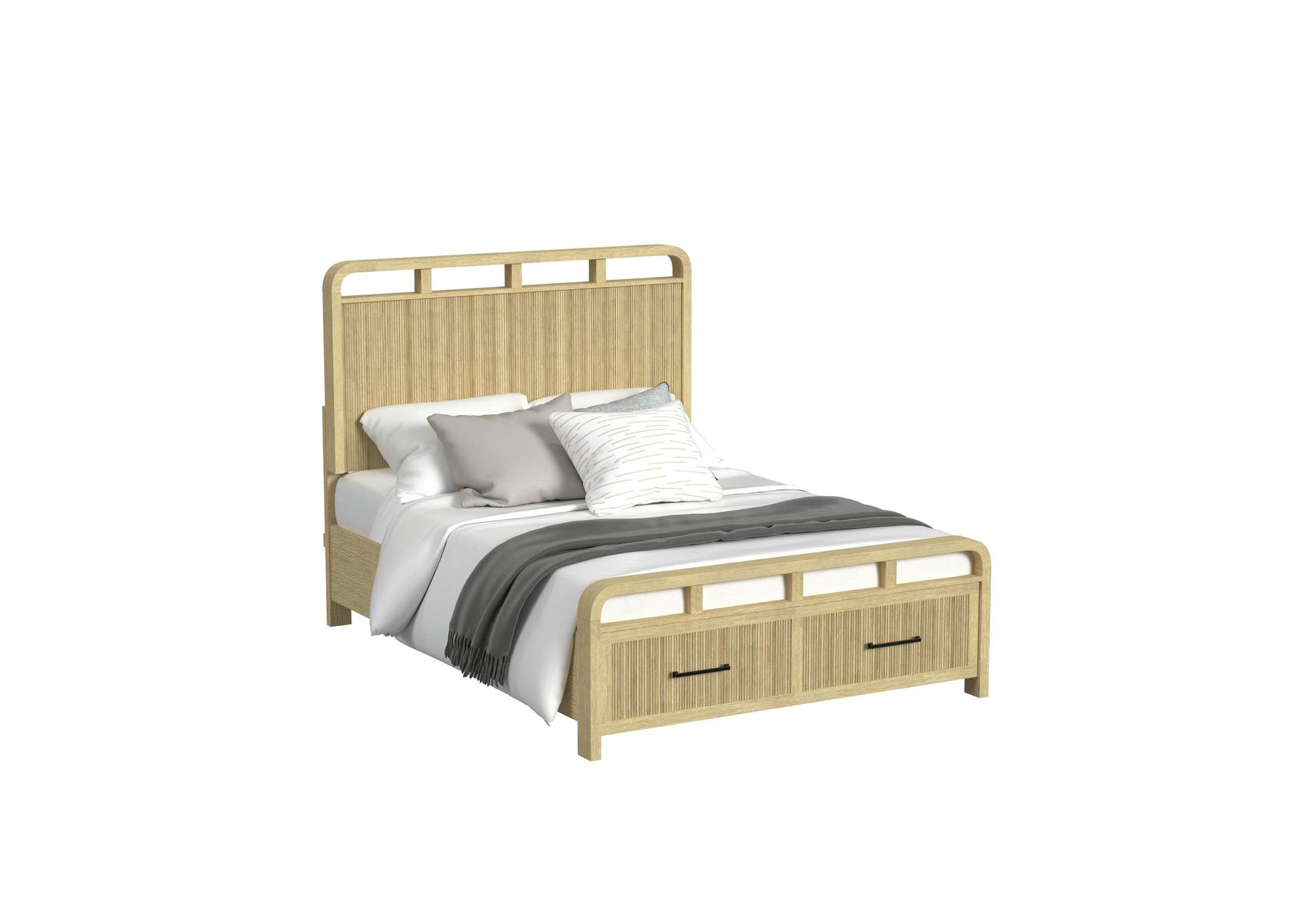 Ridgemont Queen Storage 3 Piece Bedroom Set In Natural image 3