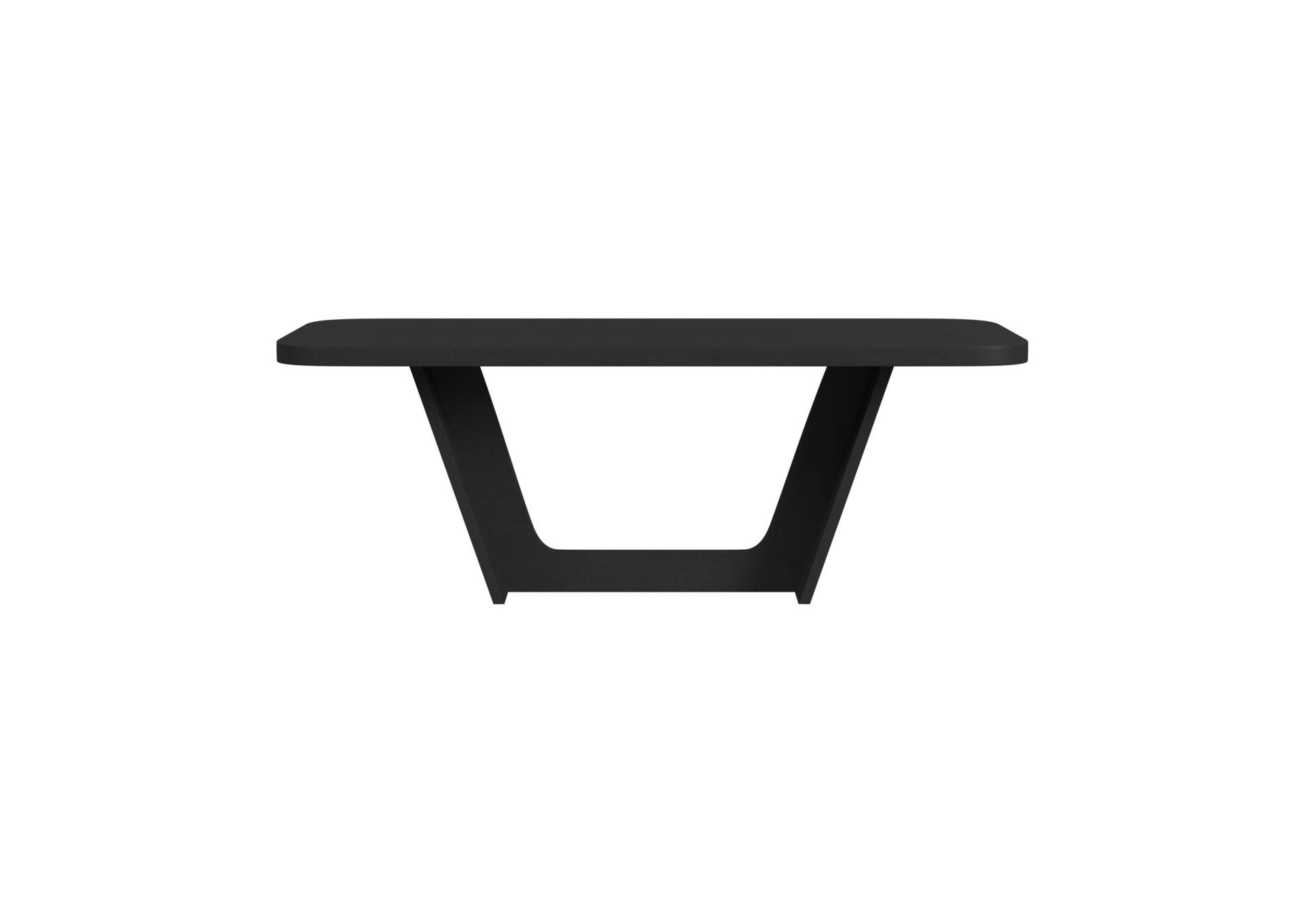 Ridgemont Rectangular Dining Table In Black With Grain image 4