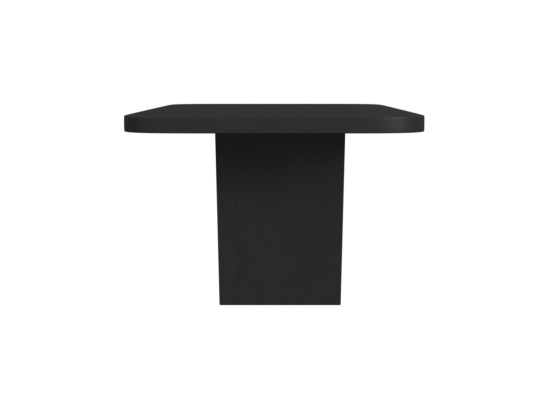 Ridgemont Rectangular Dining Table In Black With Grain image 5