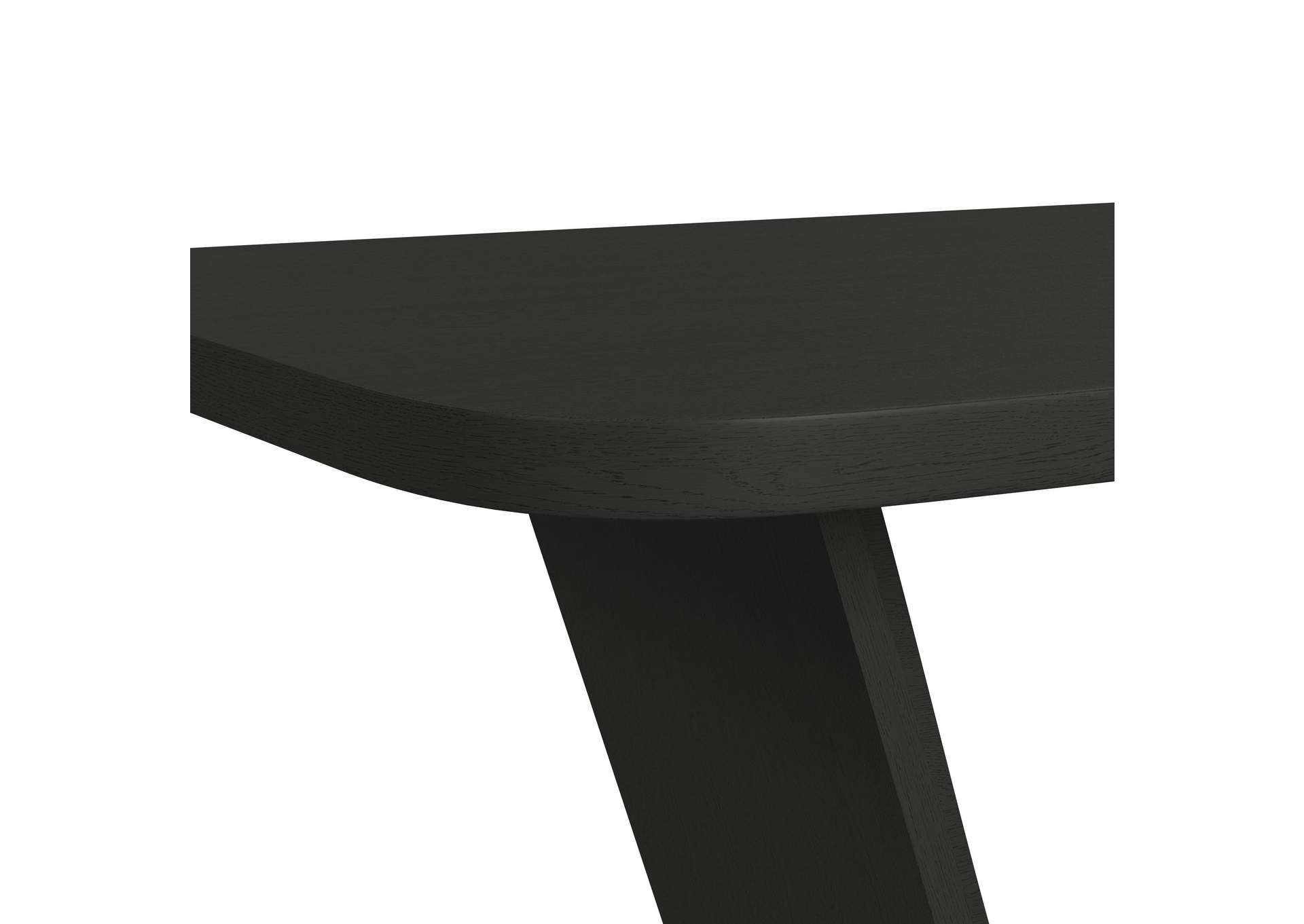 Ridgemont Rectangular Dining Table In Black With Grain image 6