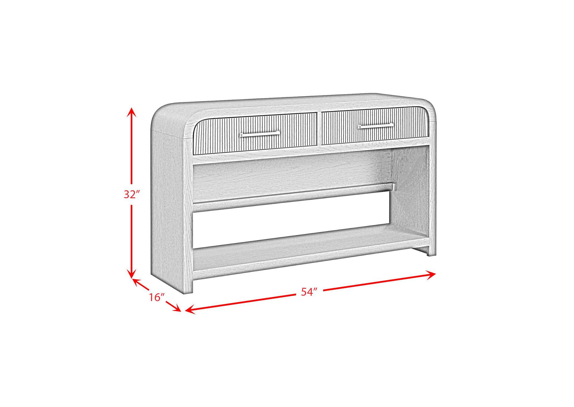 Ridgemont Sofa Table With Bottom Shelf In Black With Grain image 6
