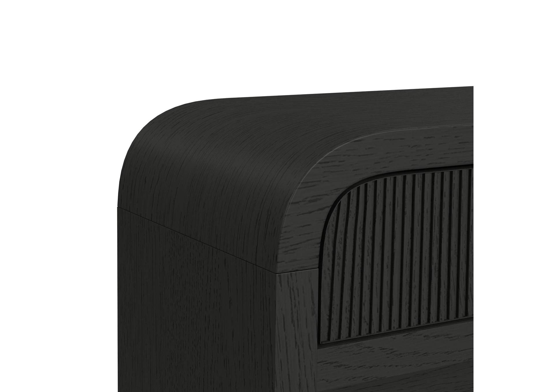 Ridgemont Sofa Table With Bottom Shelf In Black With Grain image 3