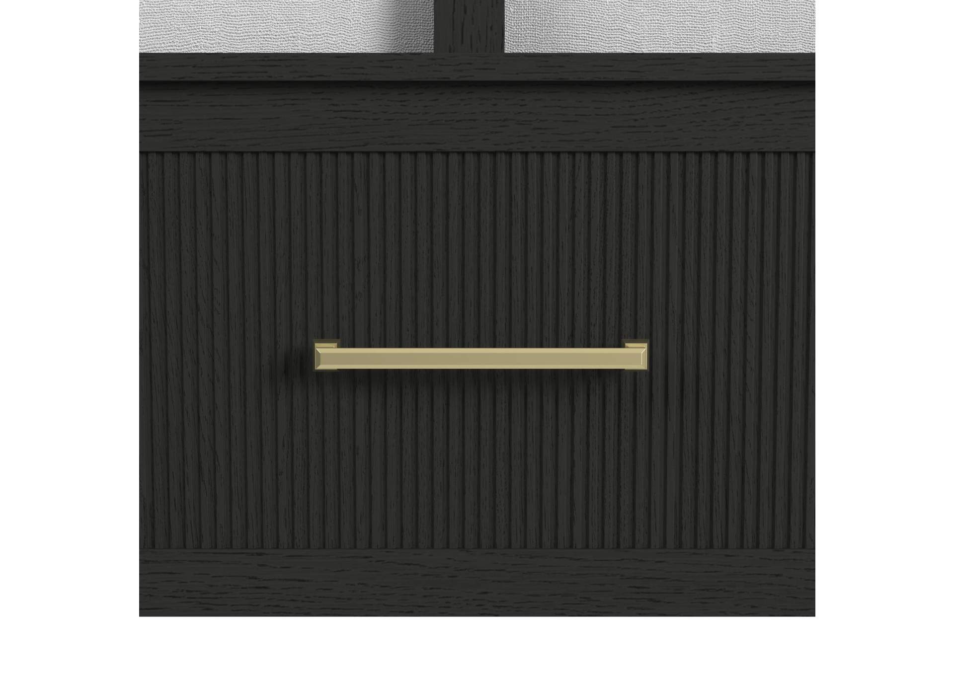 Ridgemont King Storage Bed In Black With Grain image 7
