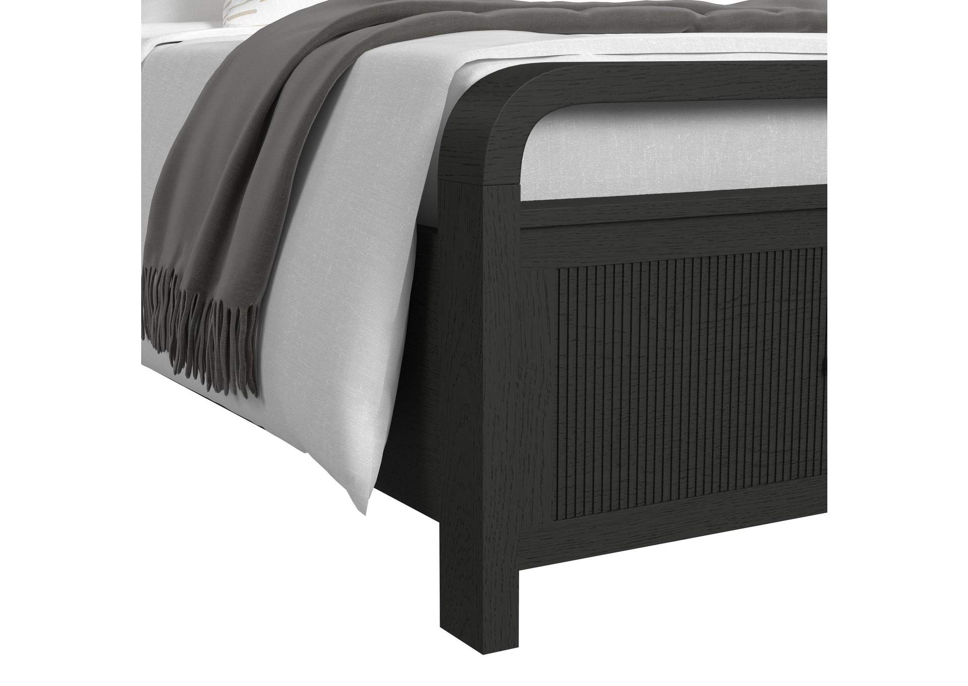 Ridgemont Twin Storage Bed In Black With Grain image 6