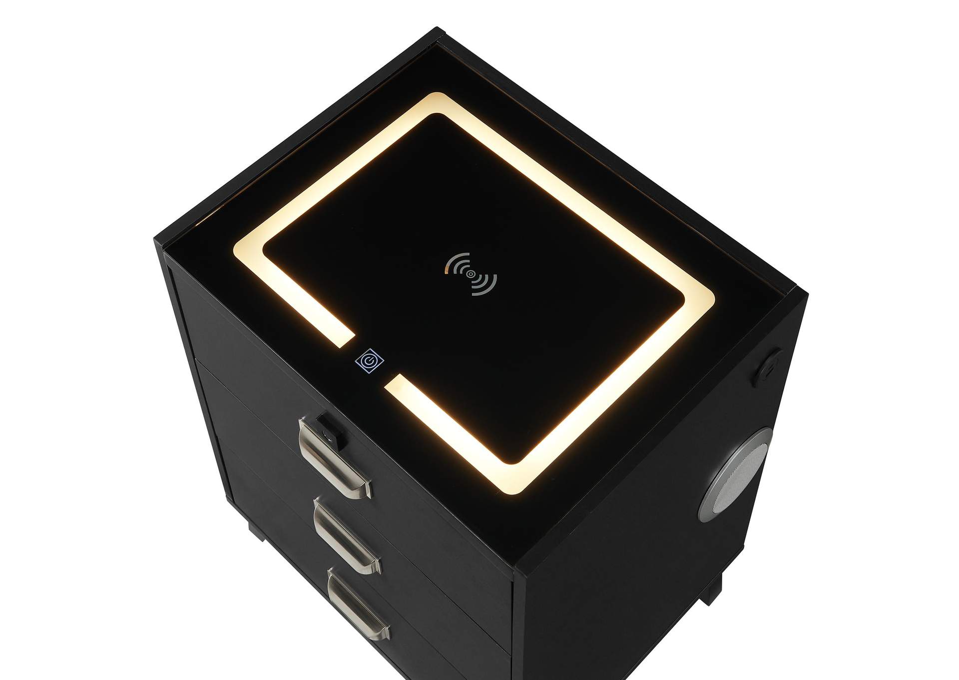 Rio Nightstand With Electronic Features In Black image 7