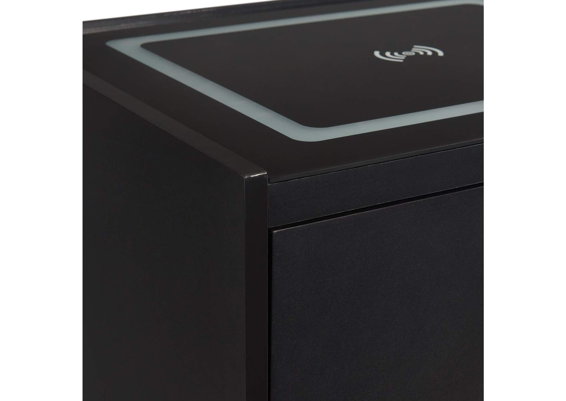 Rio Nightstand With Electronic Features In Black image 5