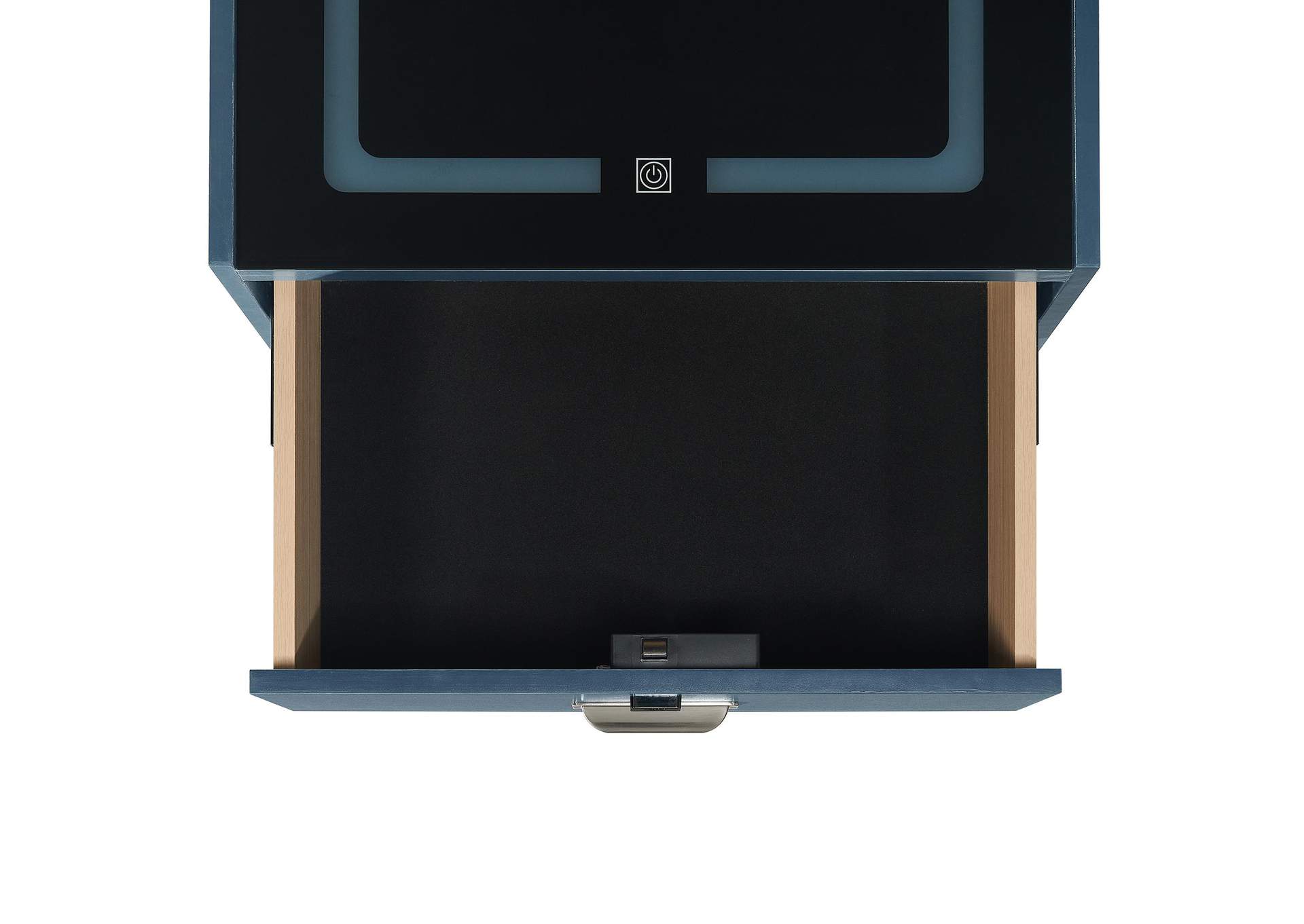 Rio Nightstand With Electronic Features In Blue image 8