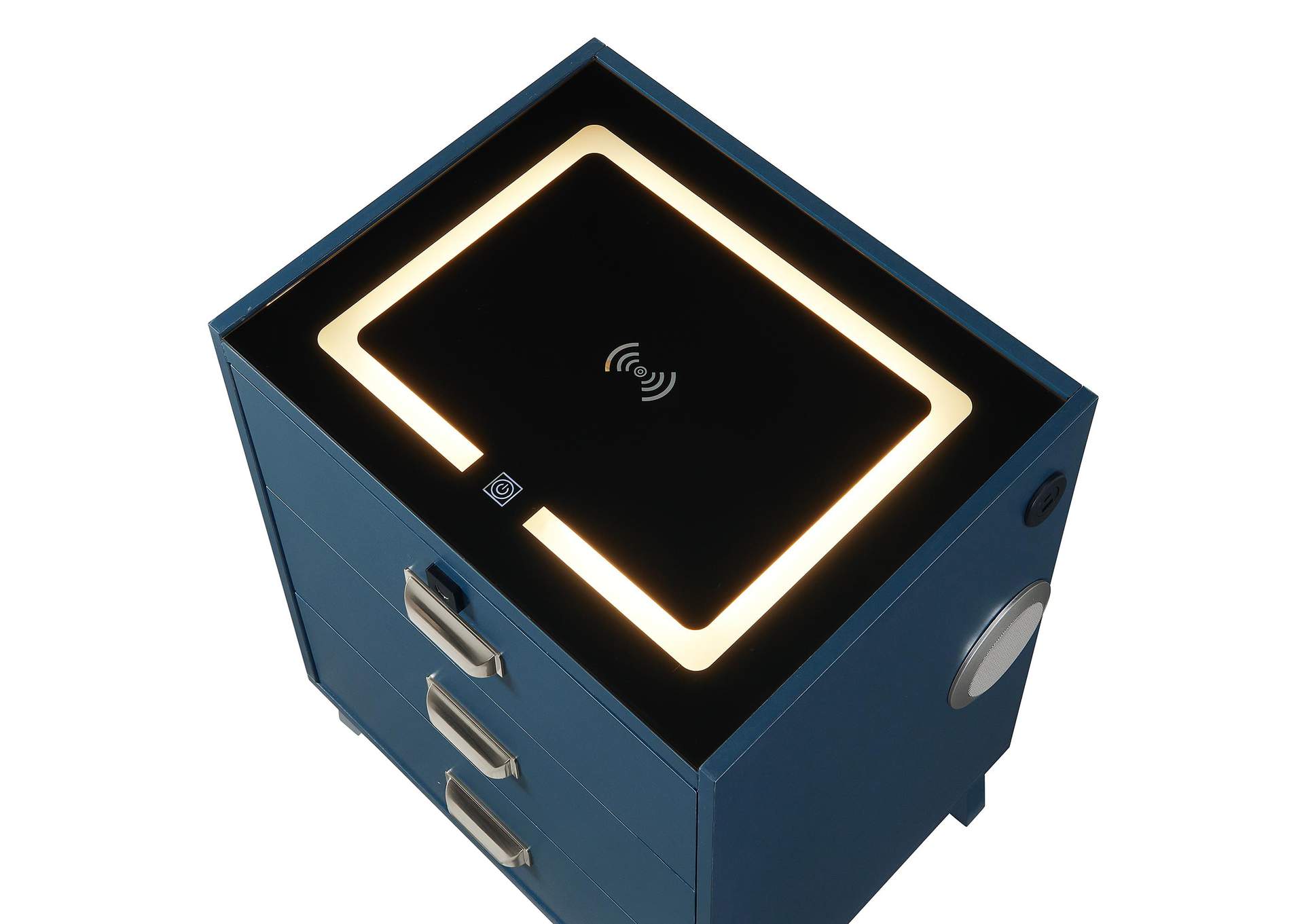 Rio Nightstand With Electronic Features In Blue image 7