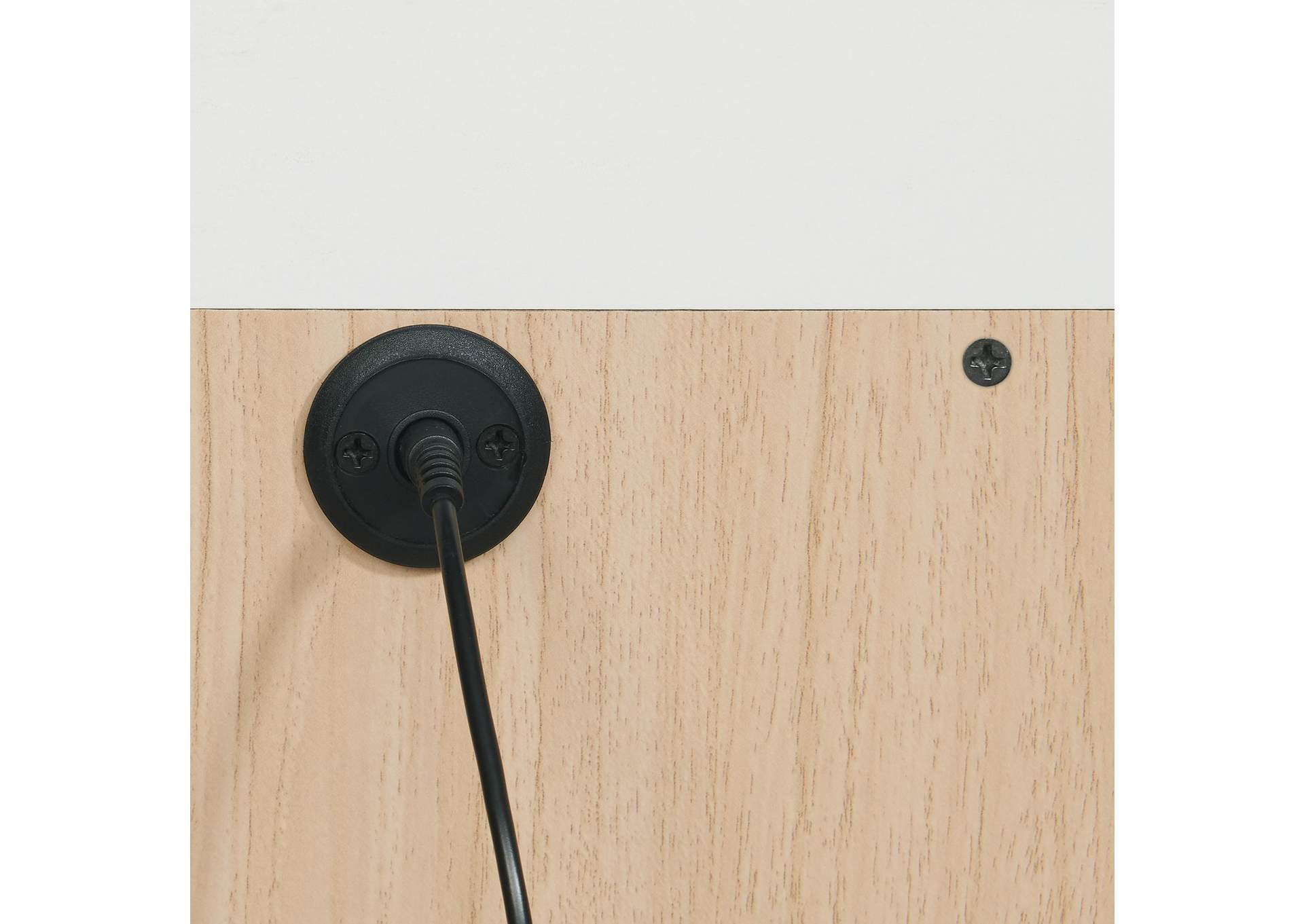 Rio Nightstand With Electronic Features In White image 11