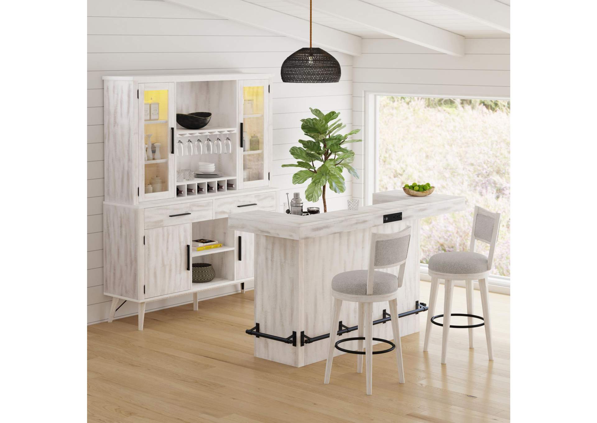 Rogen Rustic Buffet In Rustic White image 1