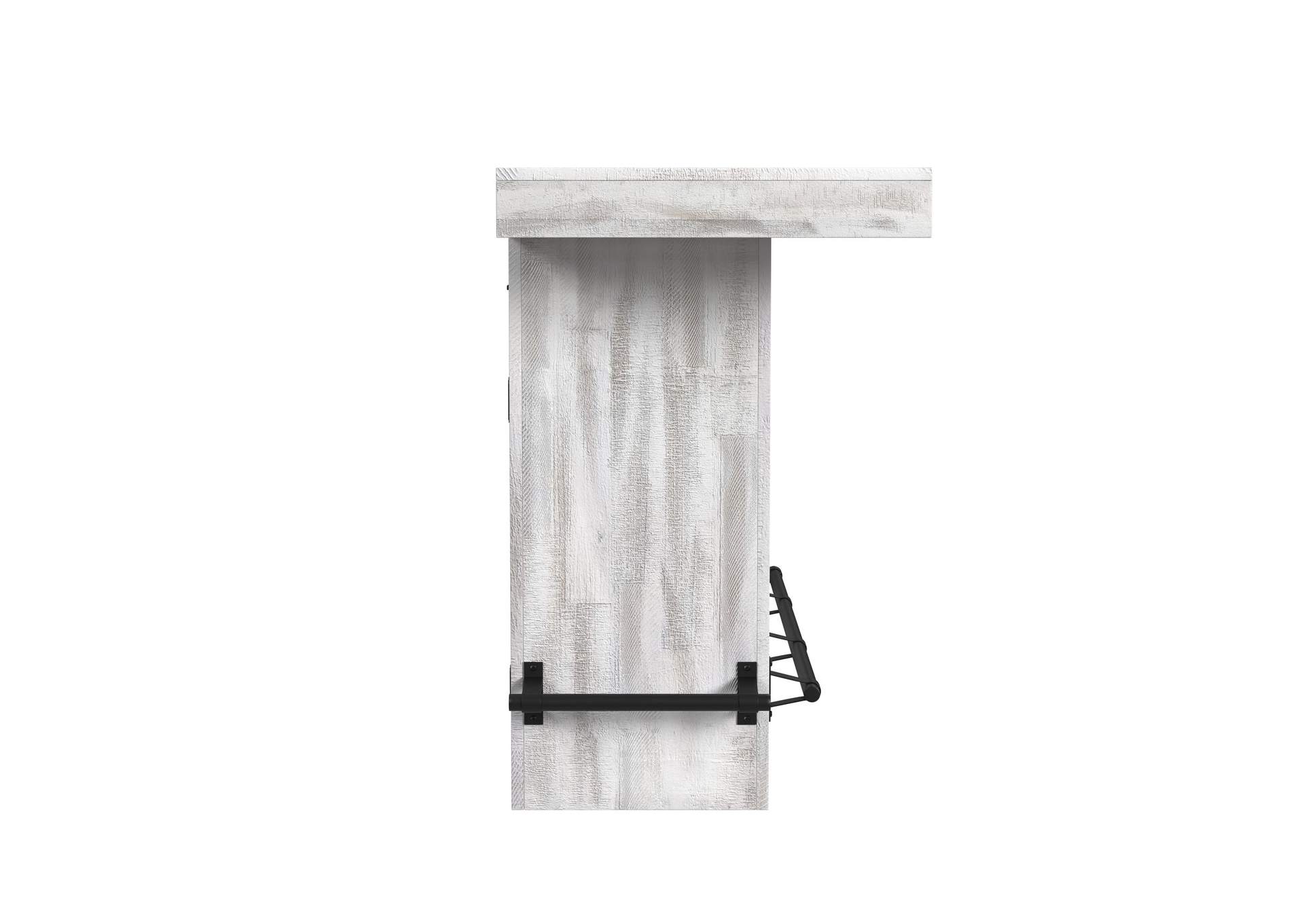 Rogen Rustic Bar Table With Ice Tray USB And Power In Rustic White image 5