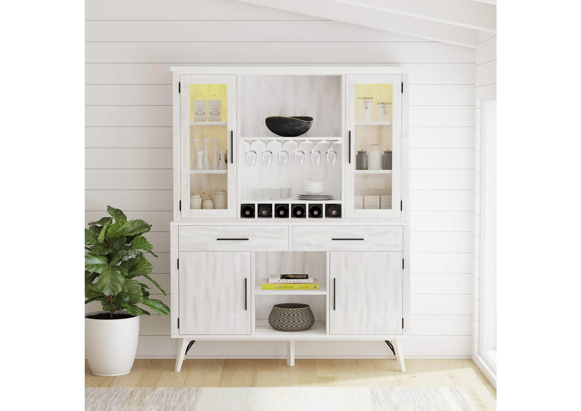 Rogen Rustic Buffet In Rustic White image 1