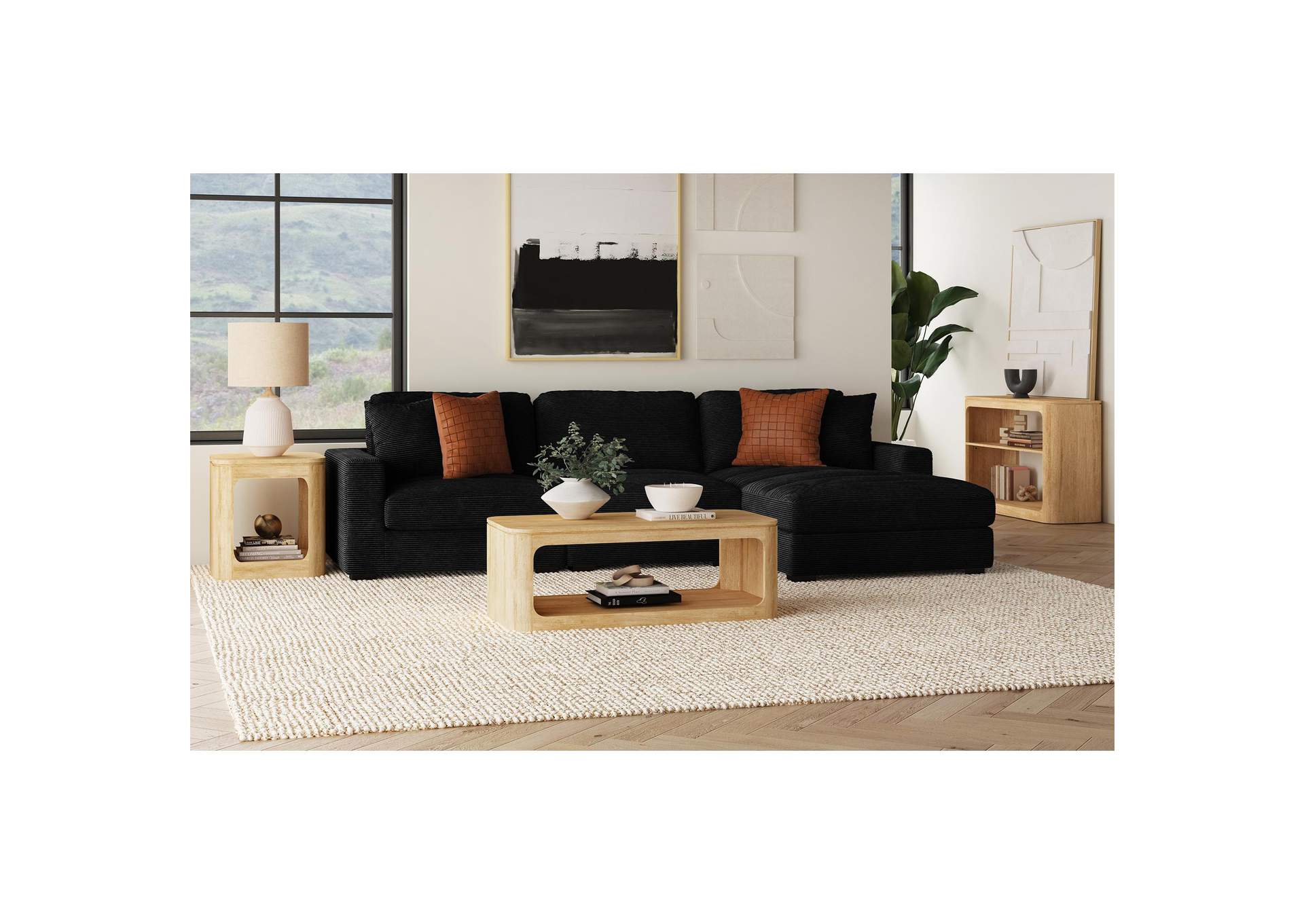 Rosalie Sofa Table In Natural image 1