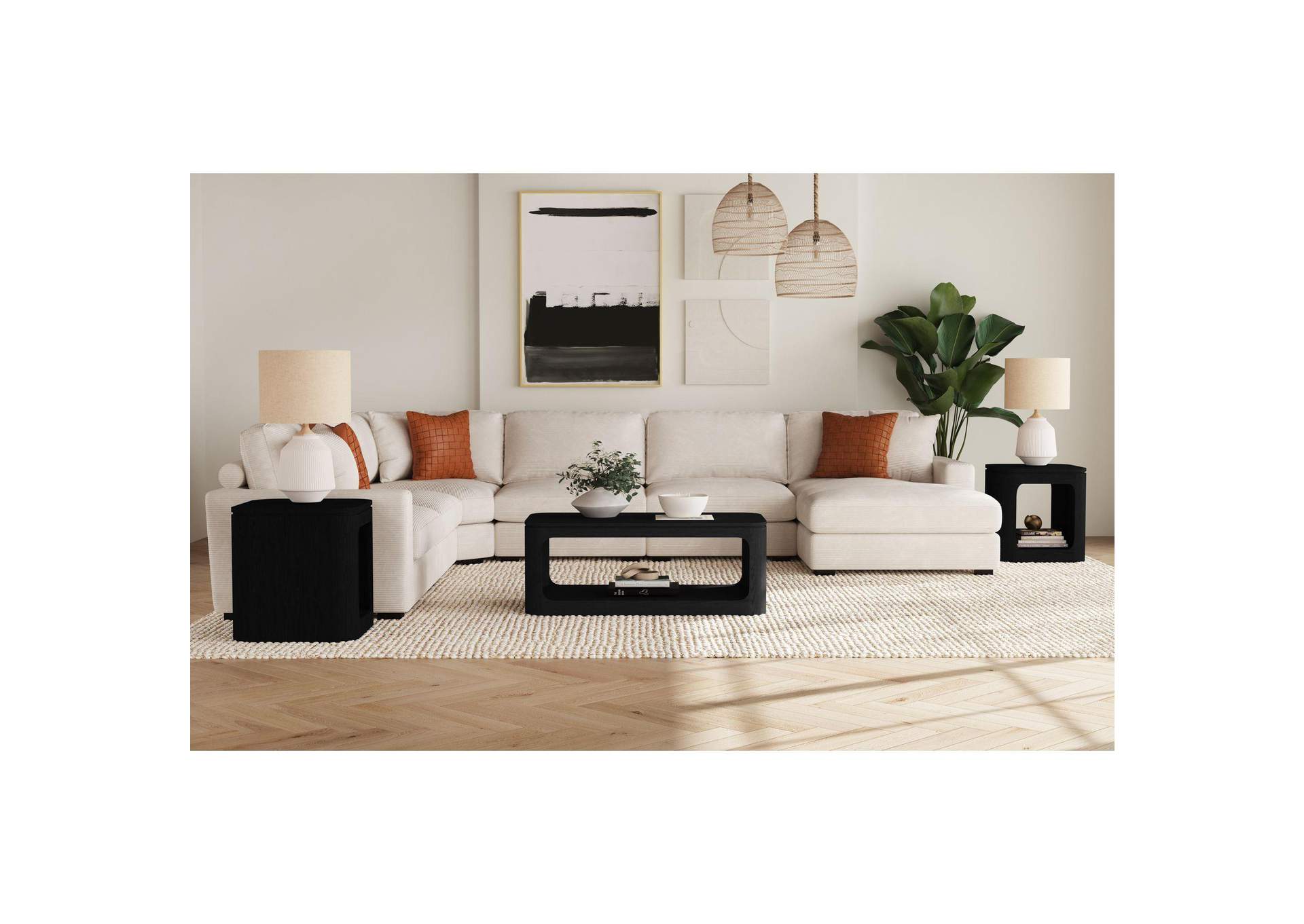 Rosalie End Table In Black image 1