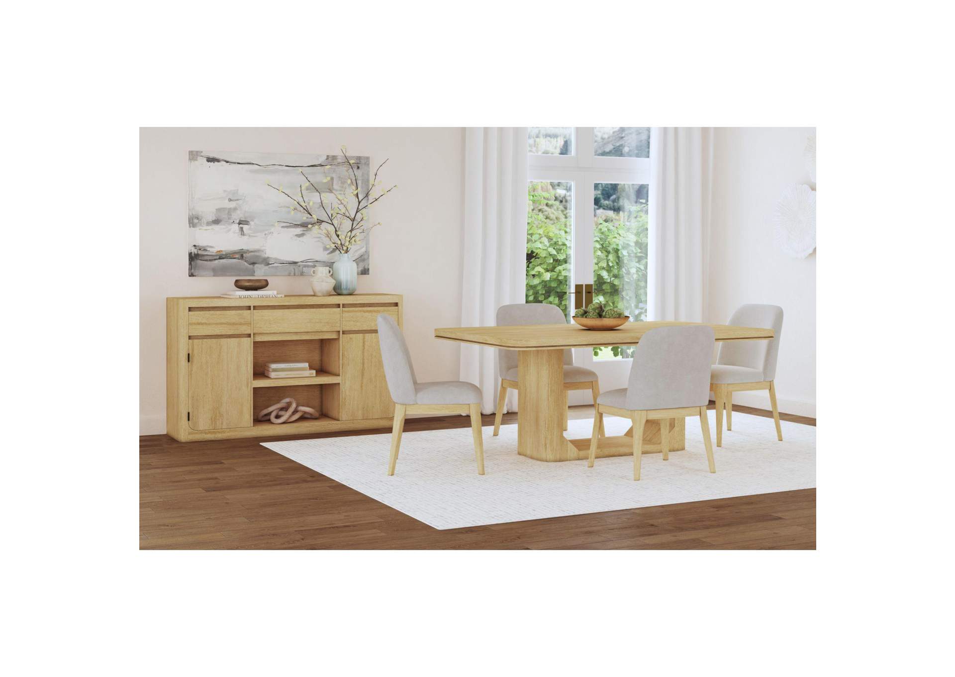 Rosalie 72 Rectangular Dining Table In Natural image 1