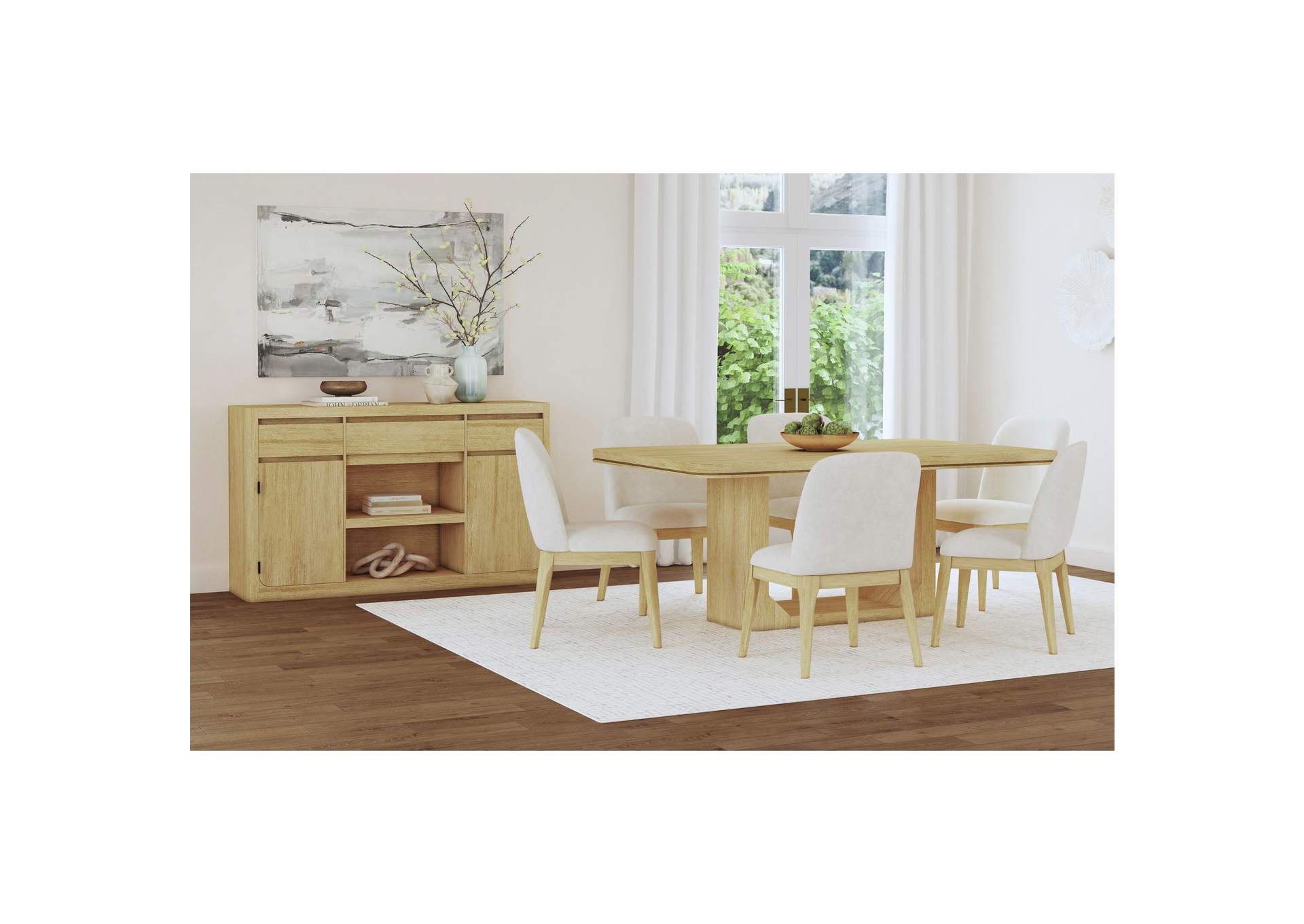 Rosalie 72 Rectangular Dining Table In Natural image 1