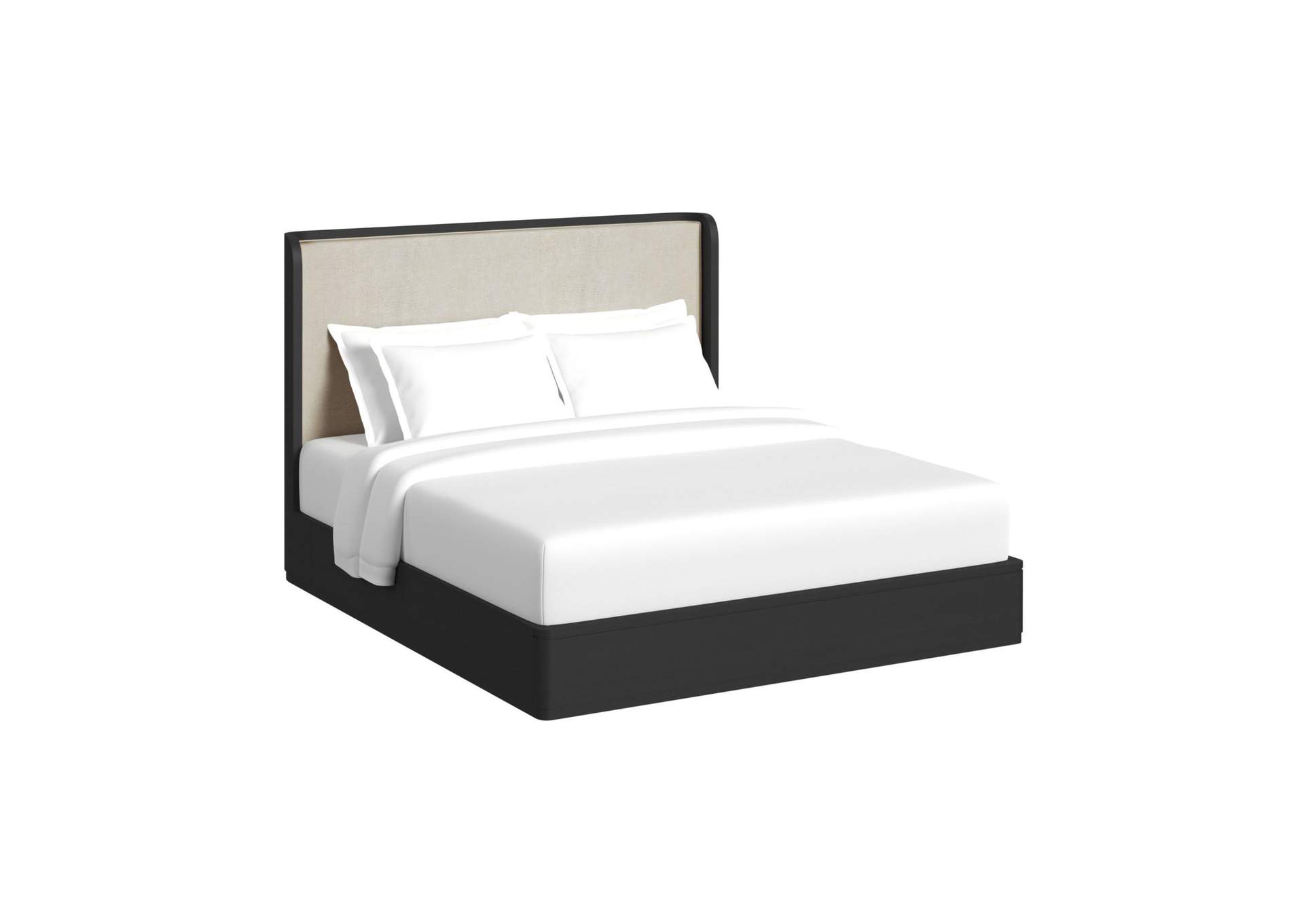 Rosalie California King Upholstery Bed In Black image 5