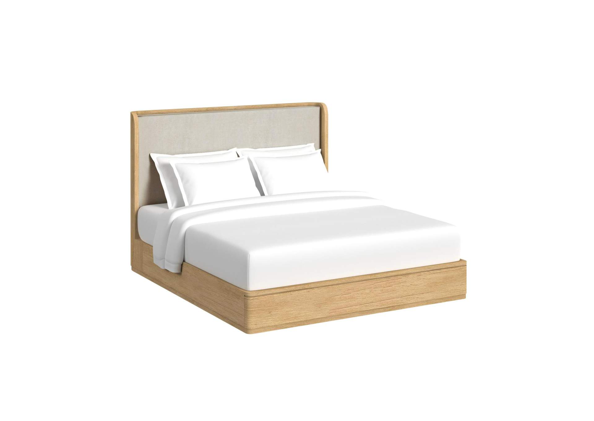Rosalie California King Upholstery Bed In Natural image 5