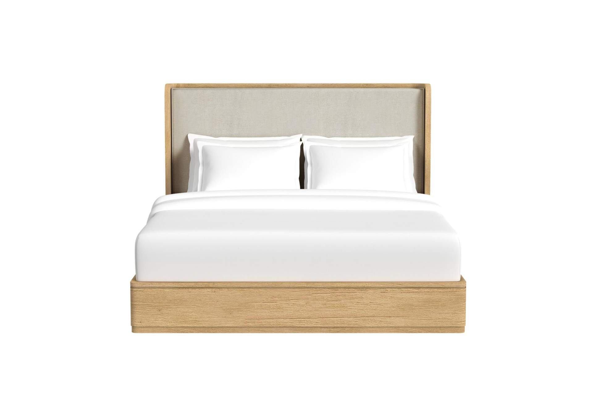 Rosalie California King Upholstery Bed In Natural image 6