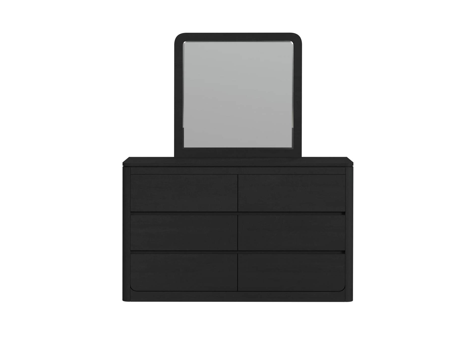 Rosalie Dresser And Mirror Set In Black image 7