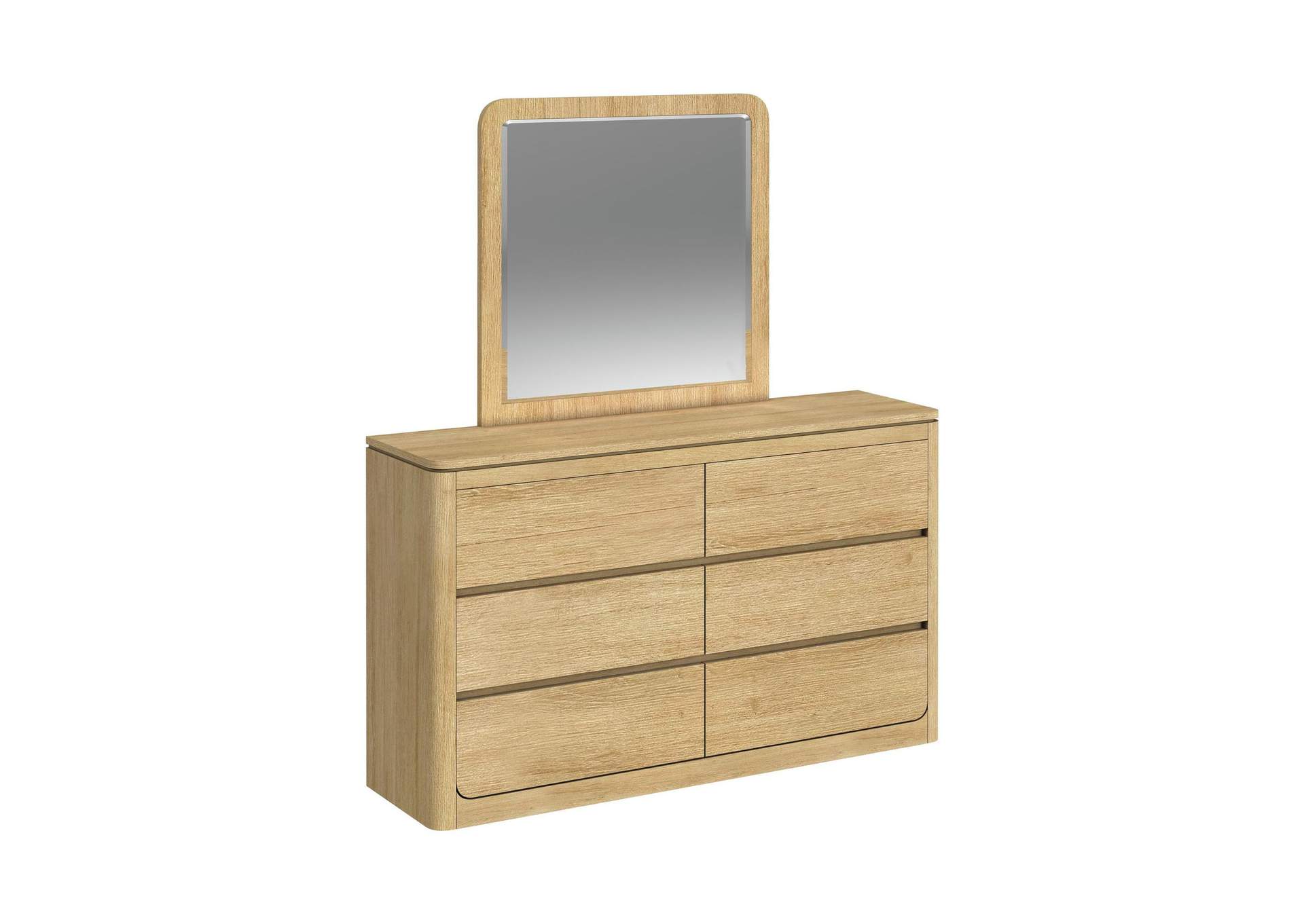 Rosalie Dresser And Mirror Set In Natural image 6