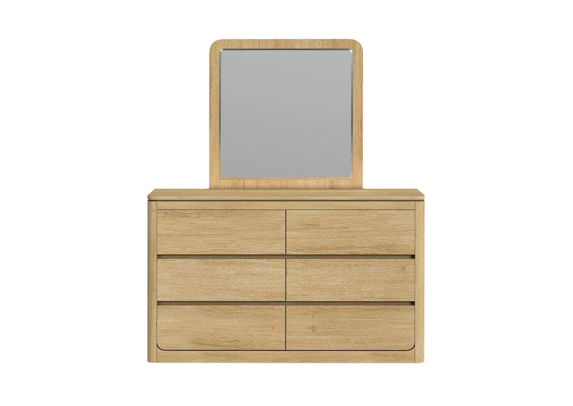 Rosalie Dresser And Mirror Set In Natural image 7