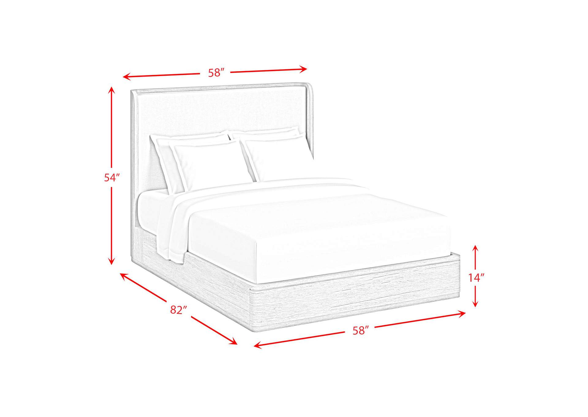 Rosalie Full Upholstery Bed In Natural image 5