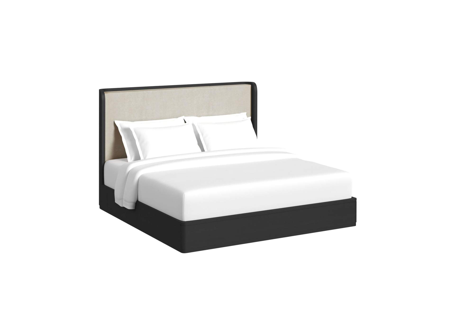 Rosalie King Upholstery Bed In Black image 6