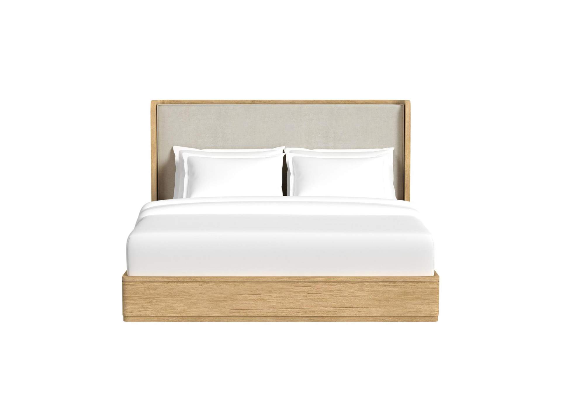 Rosalie King Upholstery Bed In Natural image 7