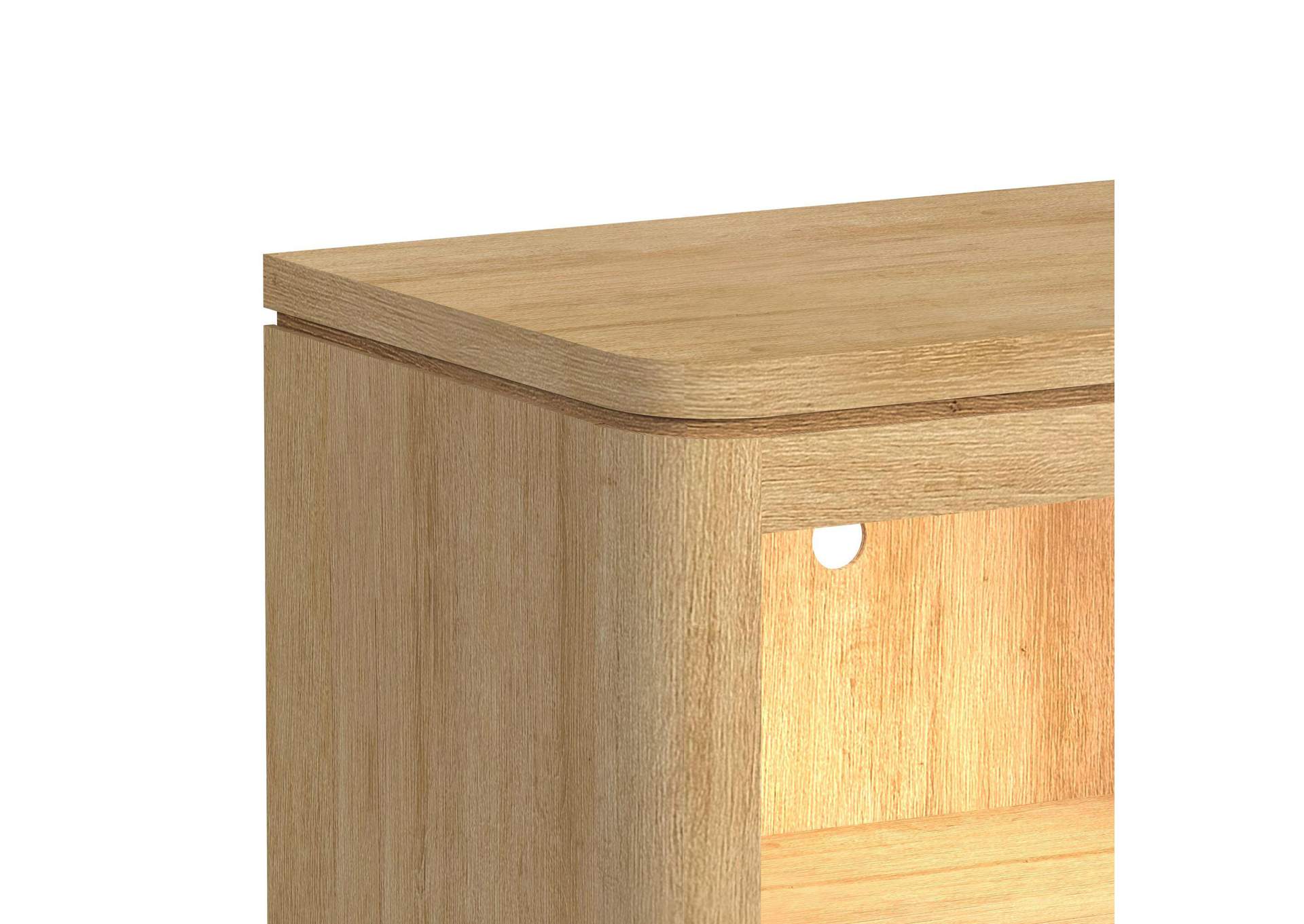 Rosalie Nightstand With USB Led In Natural image 4