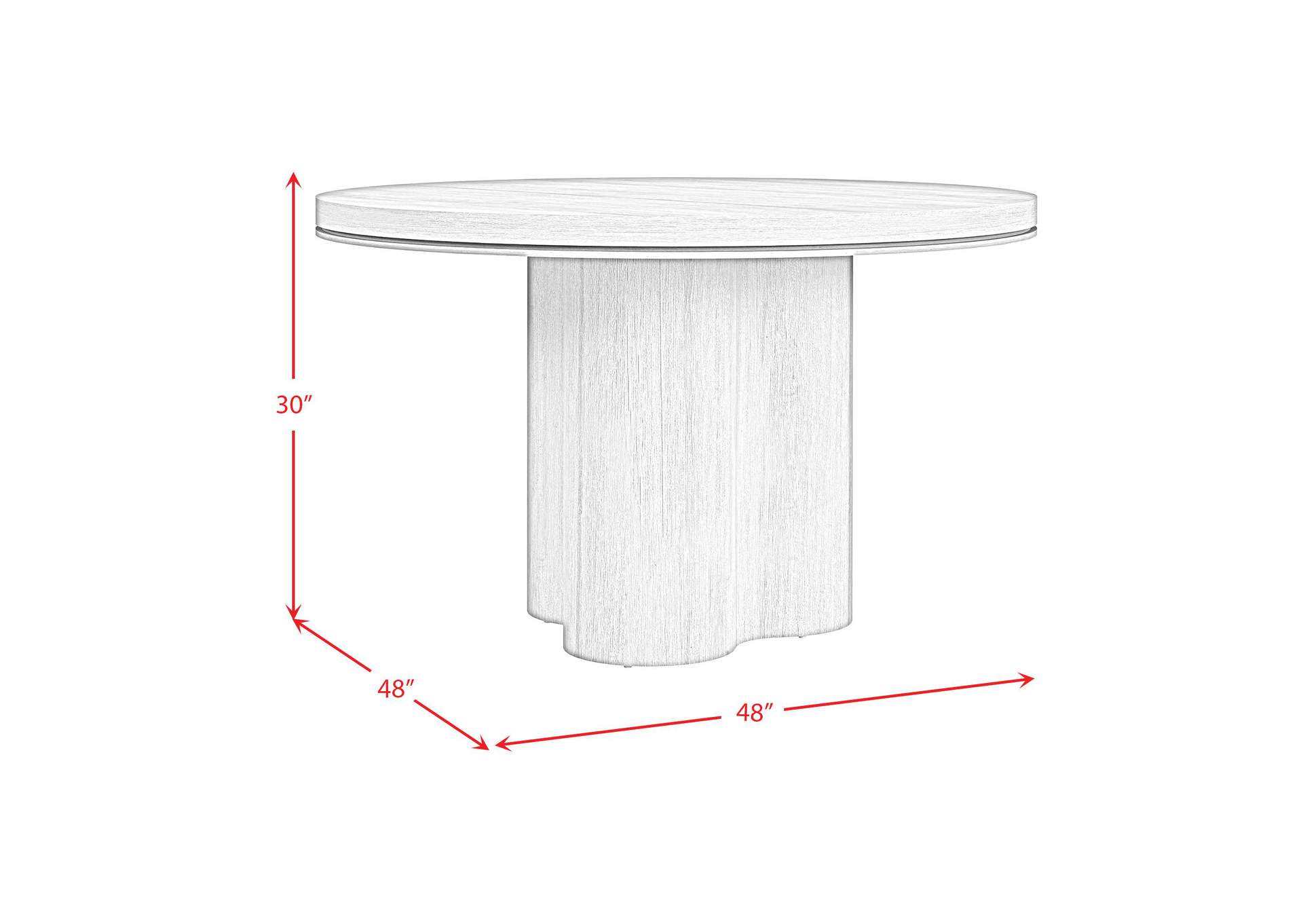 Rosalie Round Dining Table In Black image 5