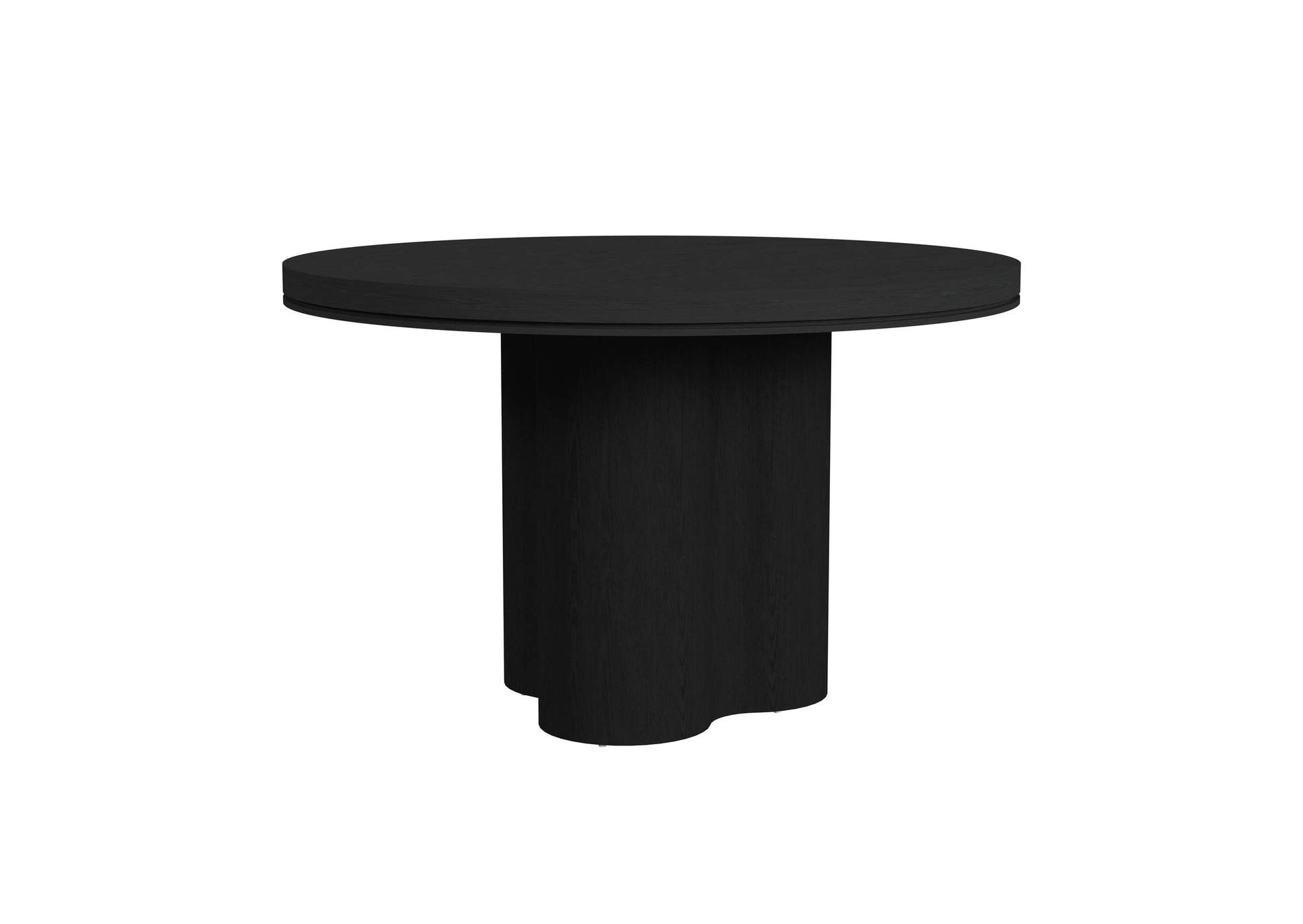 Rosalie Round Dining Table In Black image 6