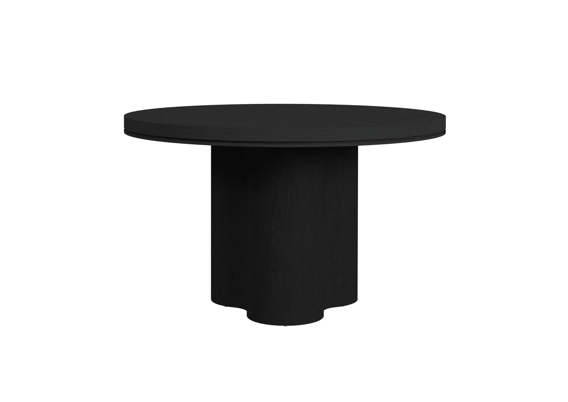 Rosalie Round Dining Table In Black image 7