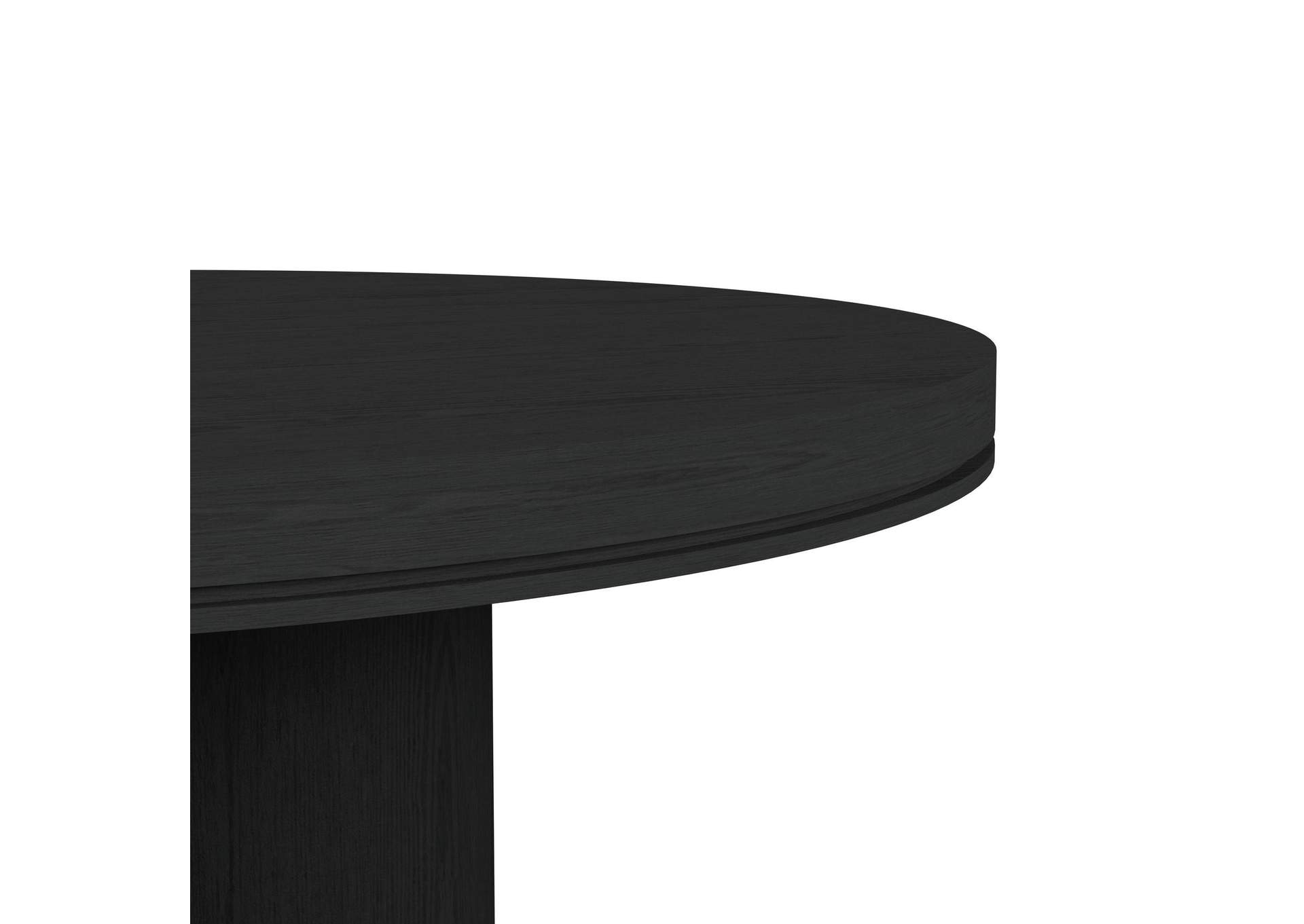 Rosalie Round Dining Table In Black image 3