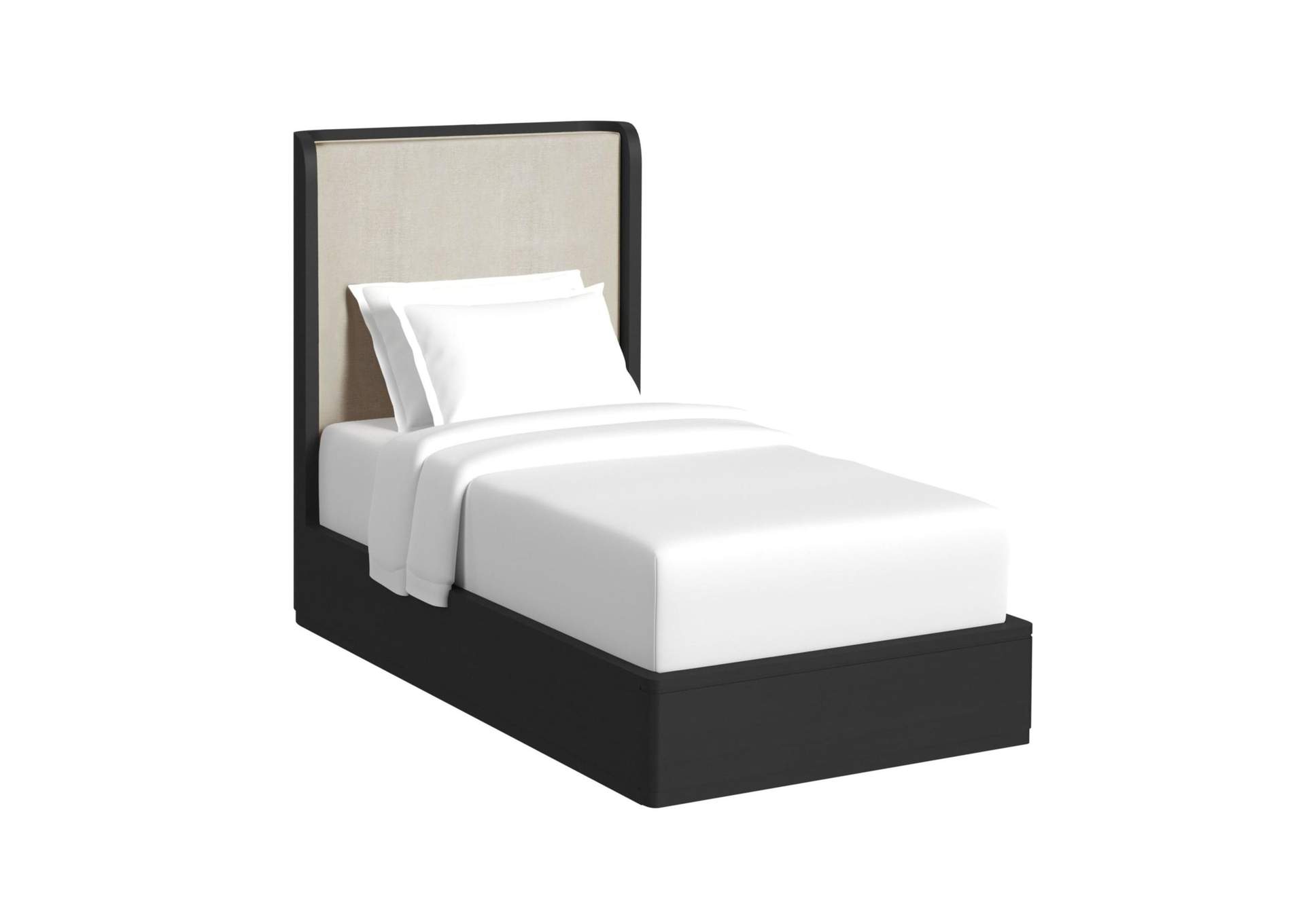 Rosalie Twin Upholstery Bed In Black image 6