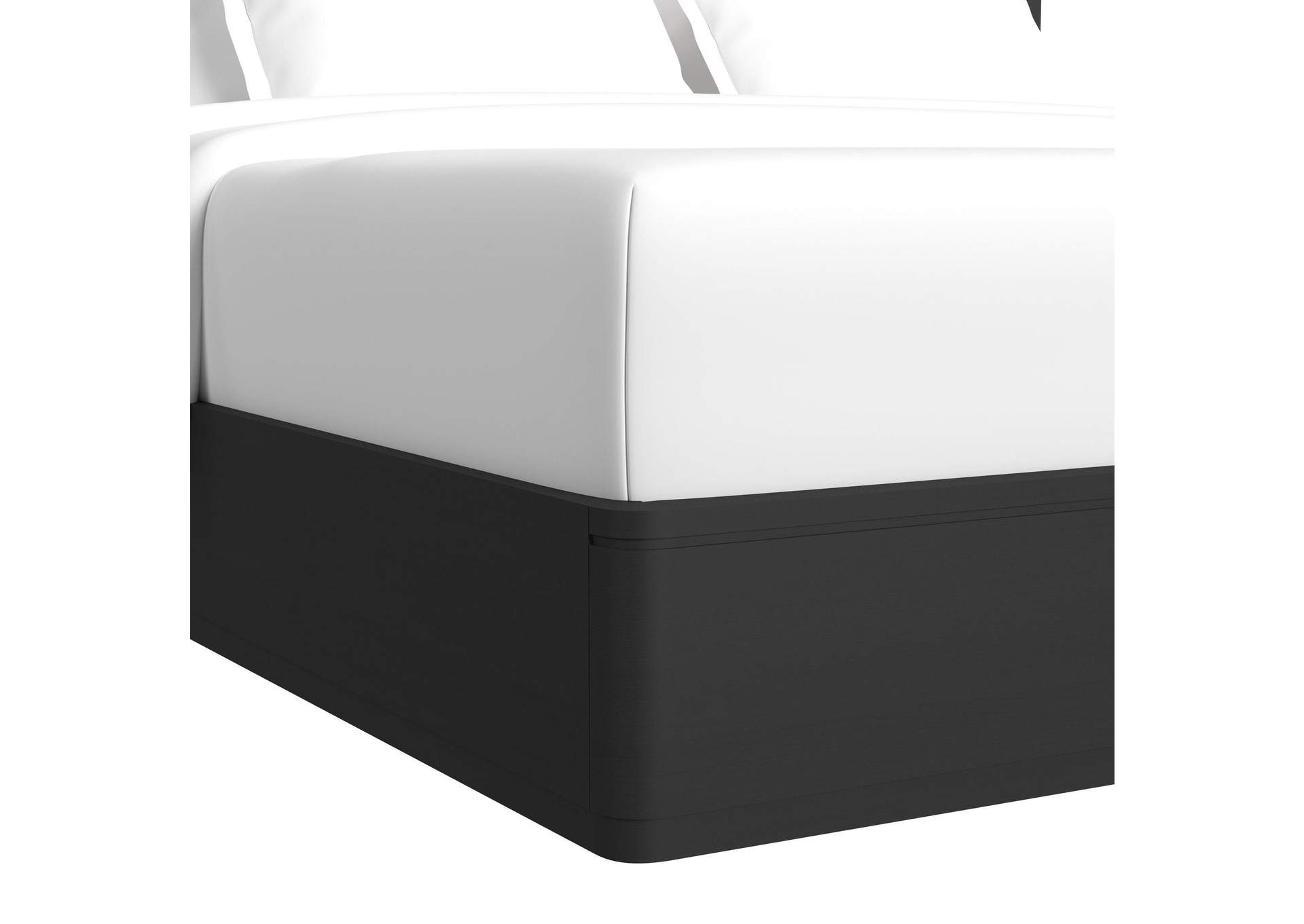 Rosalie California King Upholstery Bed In Black image 4