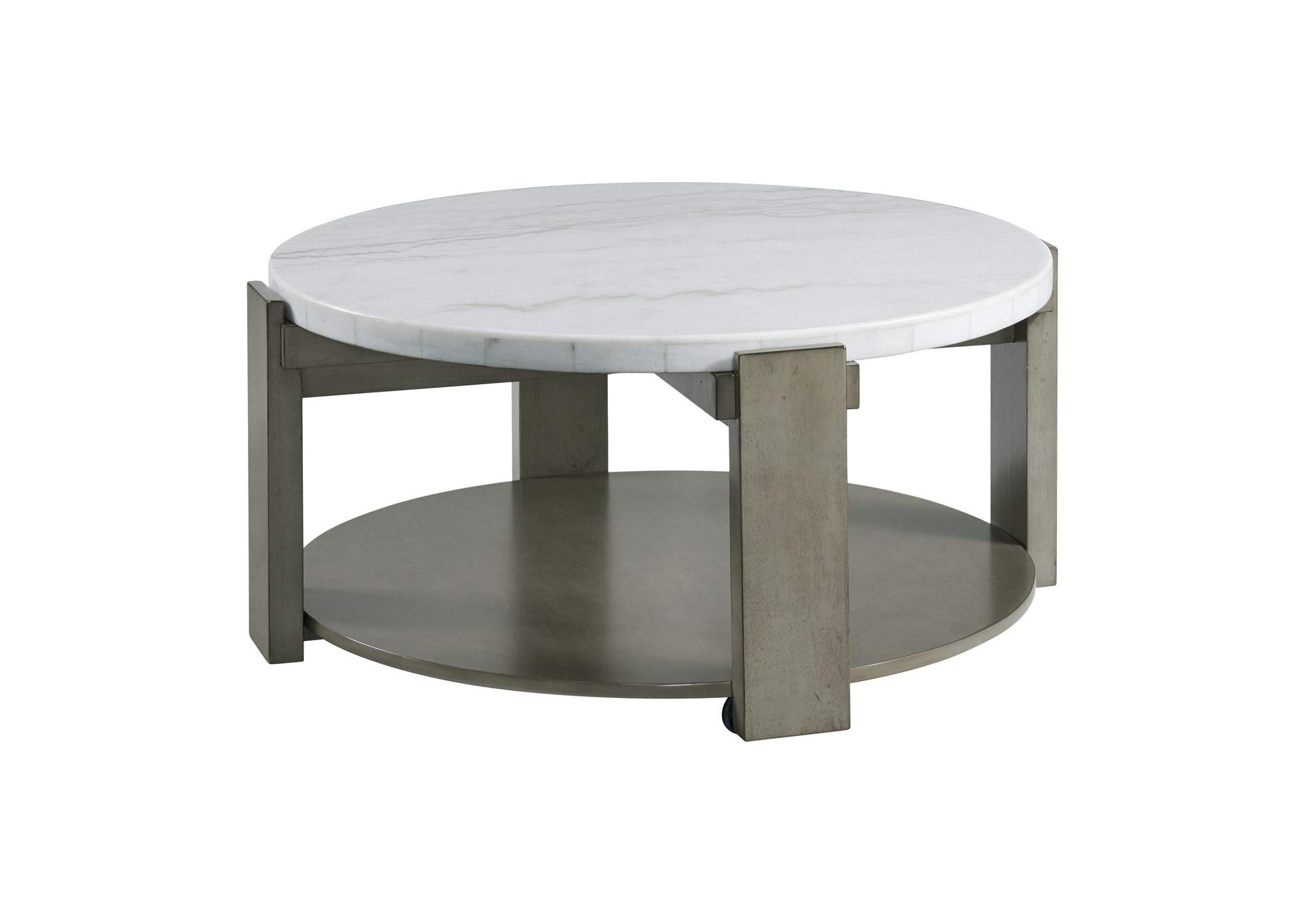 Rosamel Round Coffee Table In Ash Brown image 3