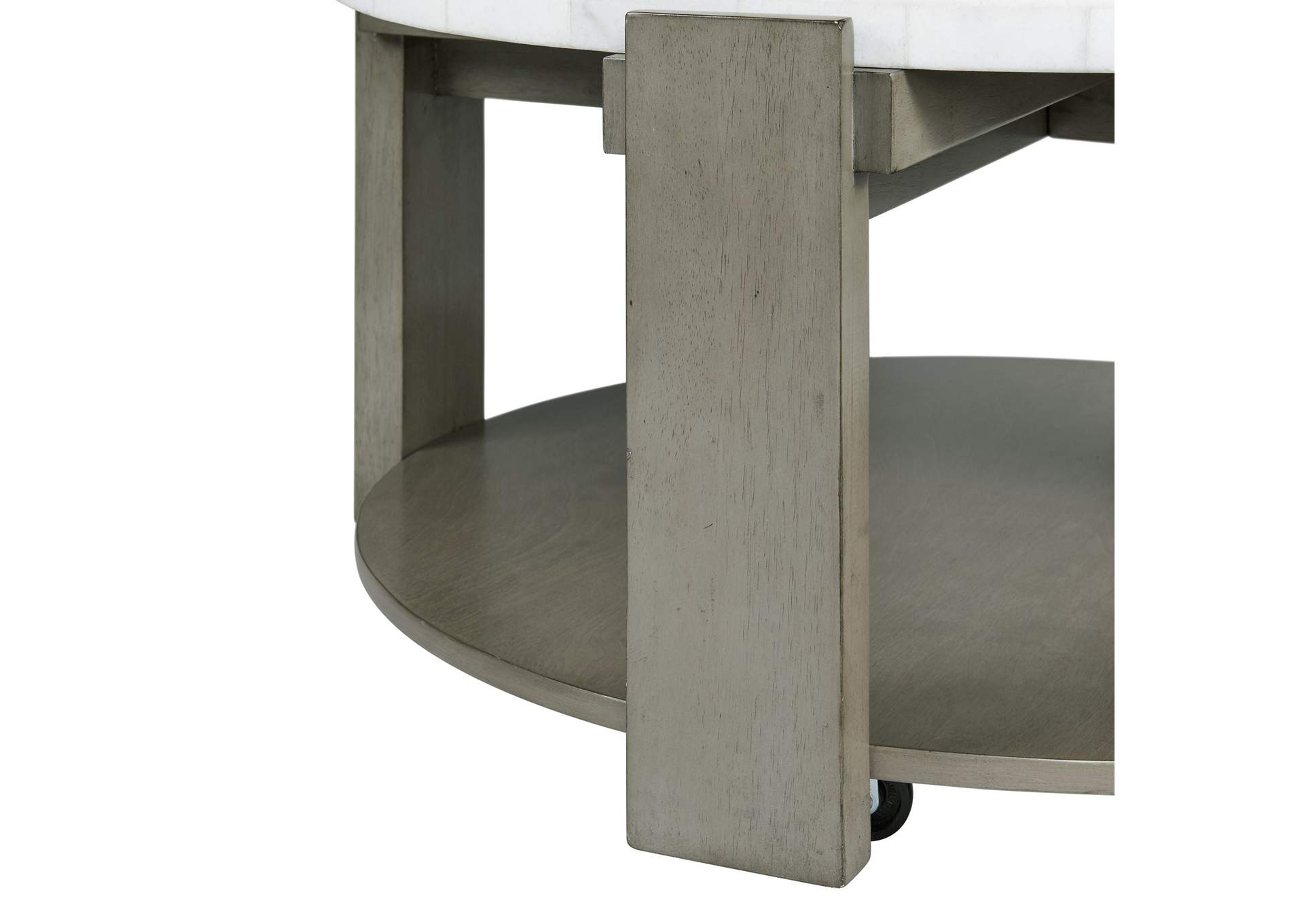Rosamel Round Coffee Table In Ash Brown image 5