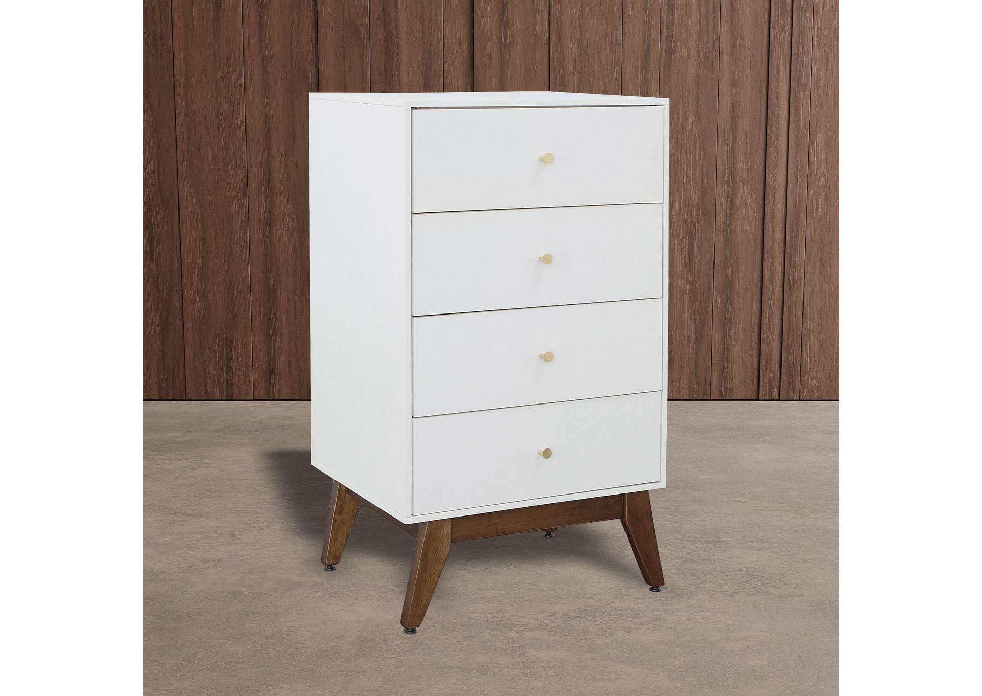 Sade 4 Drawer Chest In White image 1