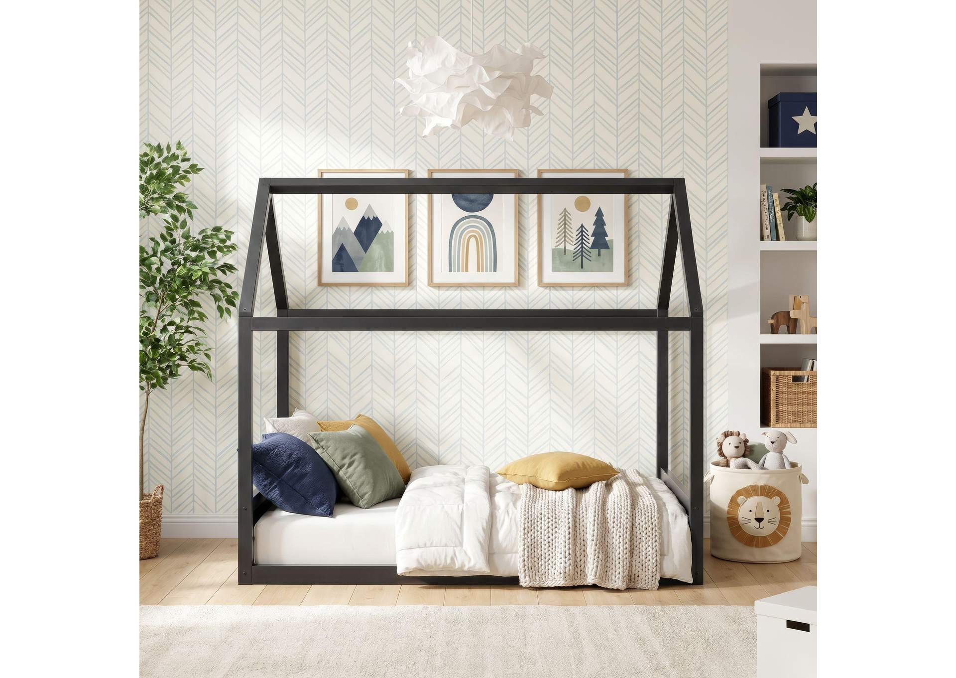 Sami Full Montessori Bed In Grey image 1
