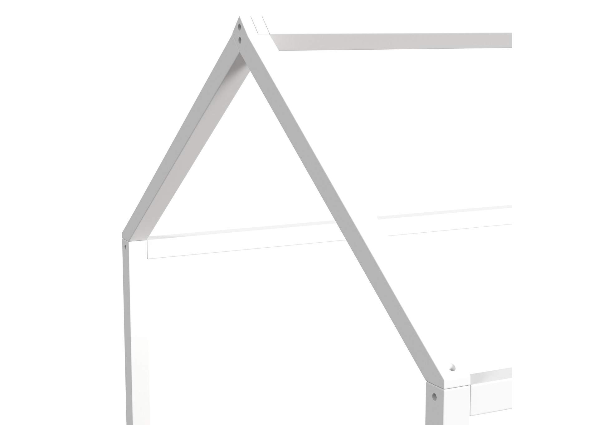 Sami Full Montessori Bed In White image 3